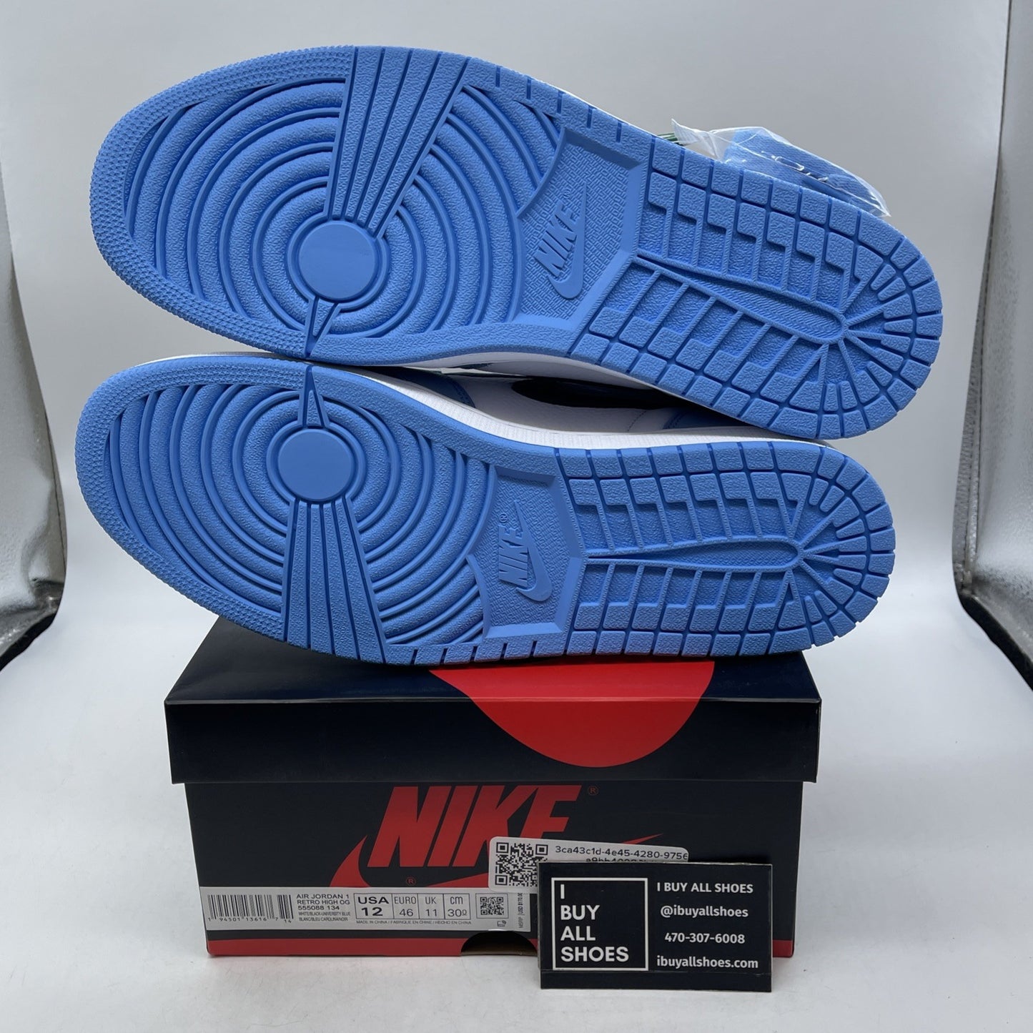 Size 12 - Air Jordan 1 Retro OG High University Blue (555088-134)