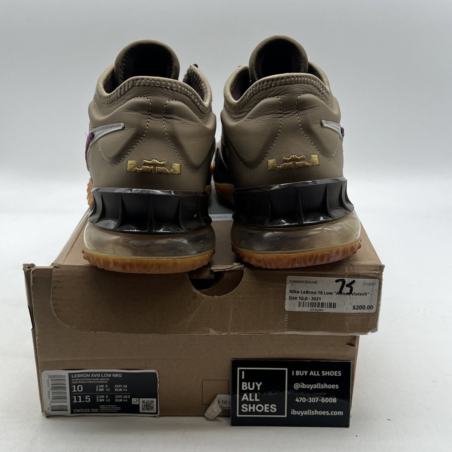 Size 10 - Nike atmos x LeBron 18 Low Viotech (CW3153-200)