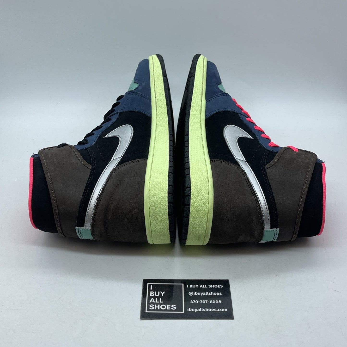 Size 11 - Jordan 1 Retro High Tokyo Bio Hack Black Blue Suede (555088-201)