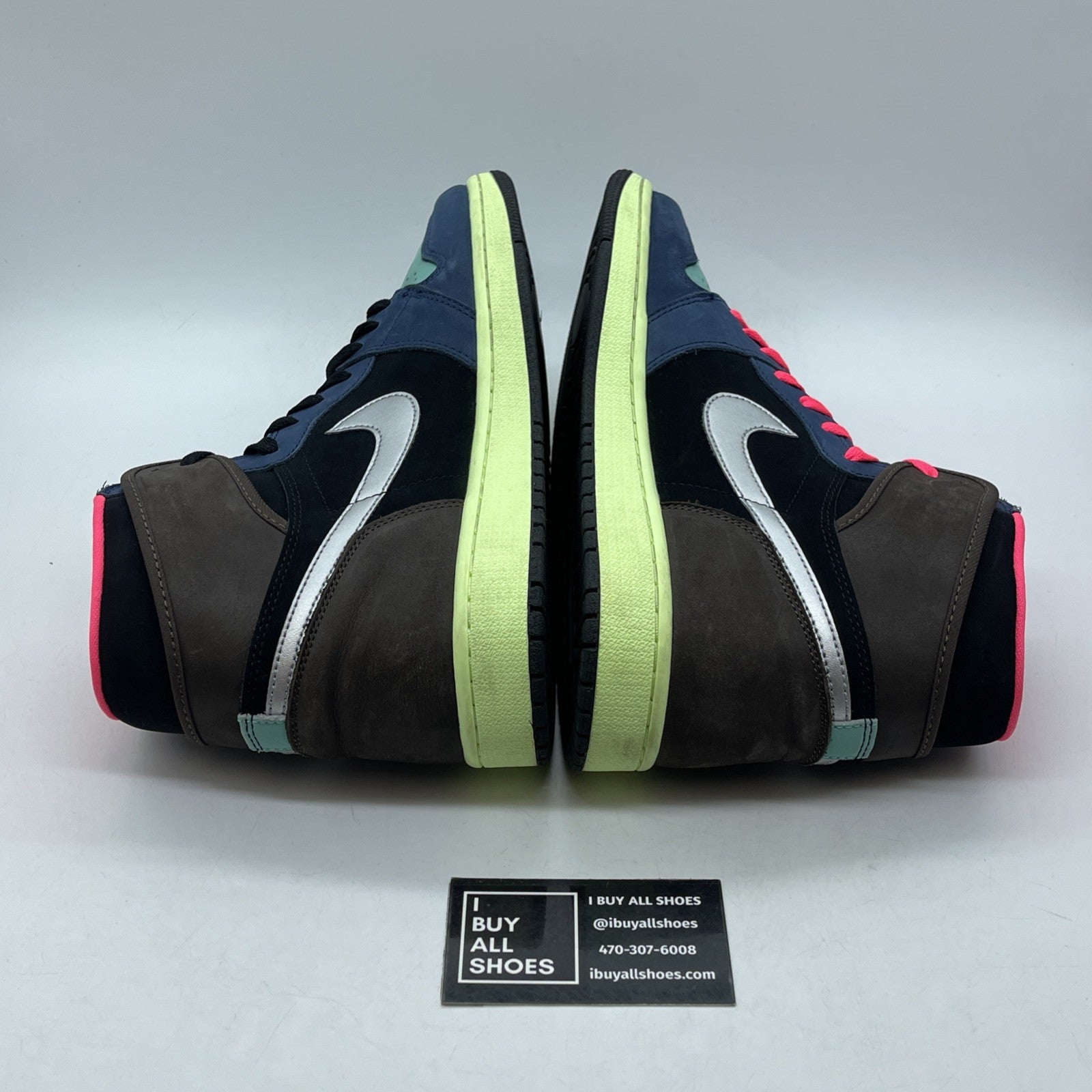 Size 11 - Jordan 1 Retro High Tokyo Bio Hack Black Blue Suede (555088-201)