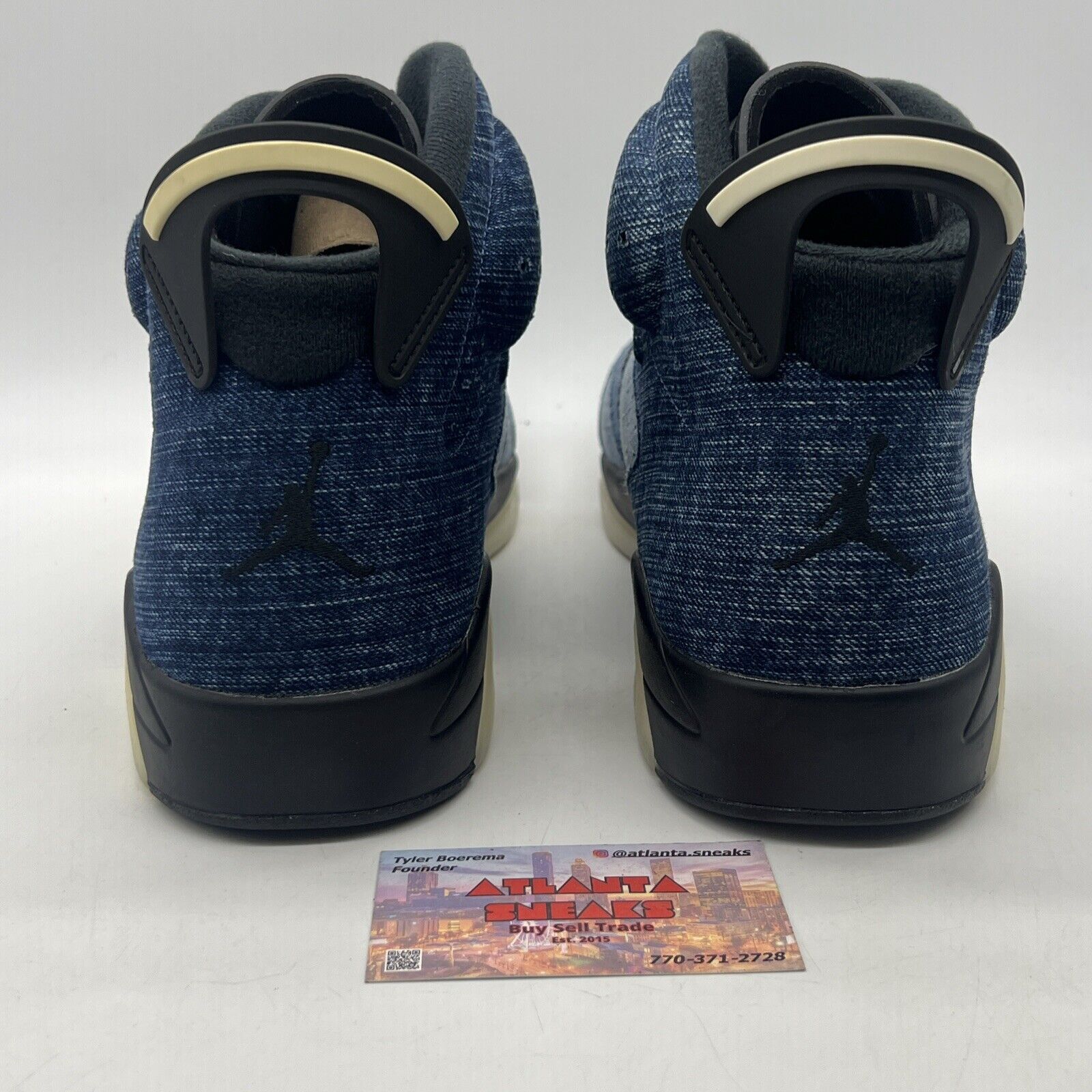 Size 14 - Air Jordan 6 Retro Washed Denim Black (CT5250-401)