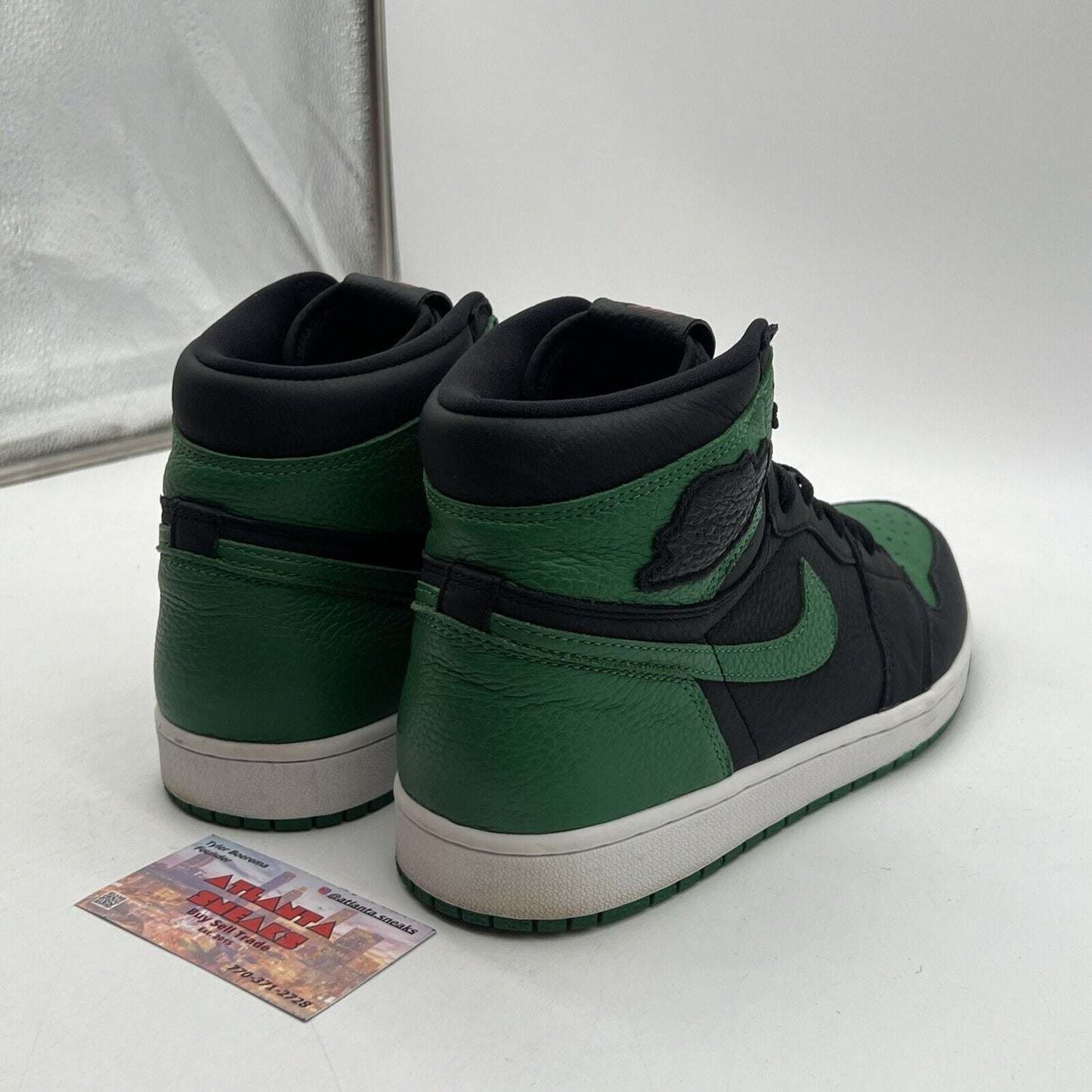 Size 11 - Jordan 1 Retro OG High Pine Green 2.0 Black Green Leather (555088-030)