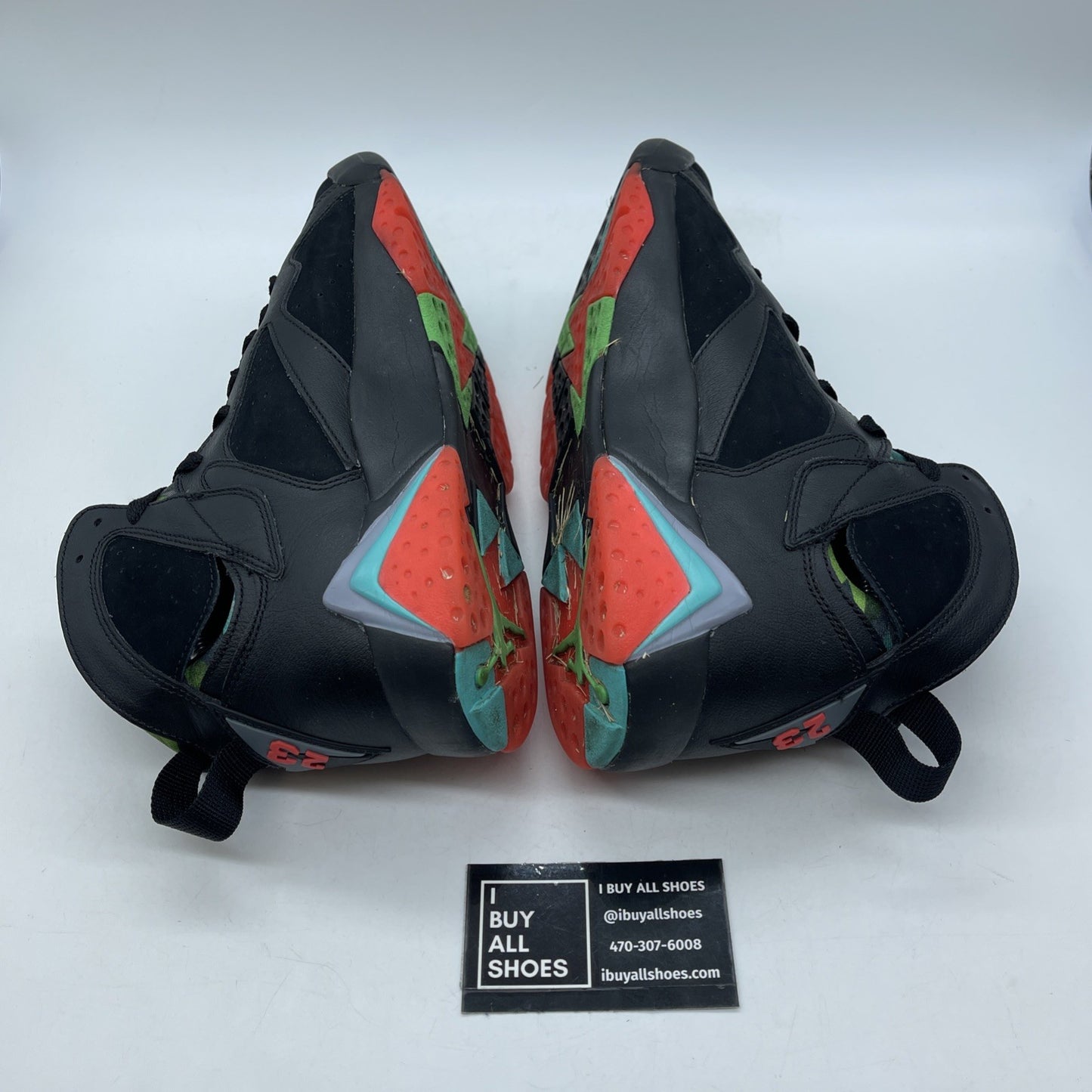 Size 9.5 - Air Jordan 7 Retro 30th Barcelona Nights Black Suede (705350-007)