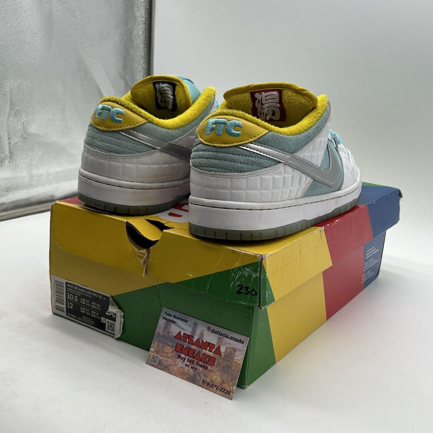 Size 10.5 - Nike FTC x Dunk SB Low Lagoon Pulse (DH7687-400)