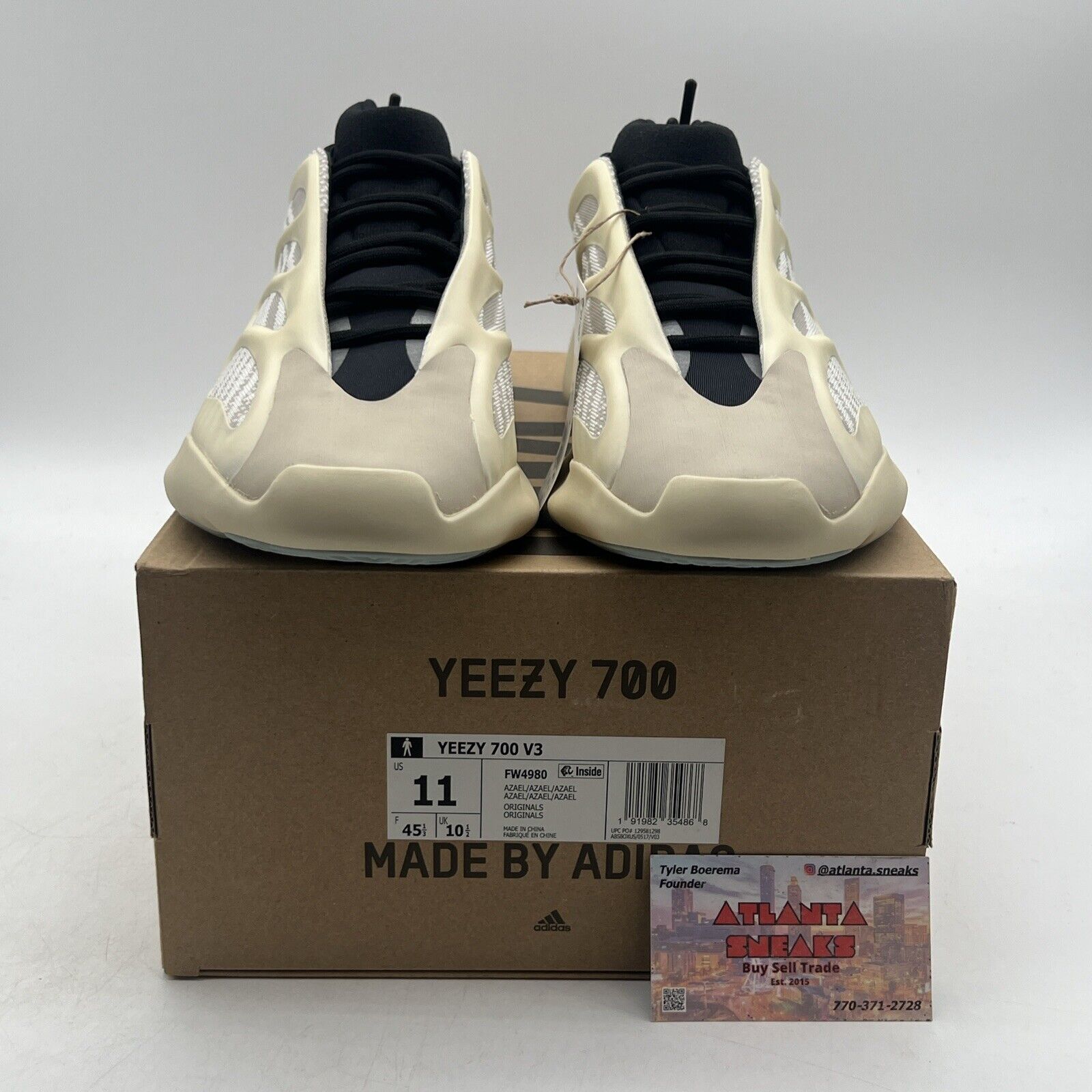 Size 11 - adidas Yeezy Boost 700 V3 Azael Black Cream (FW4980)