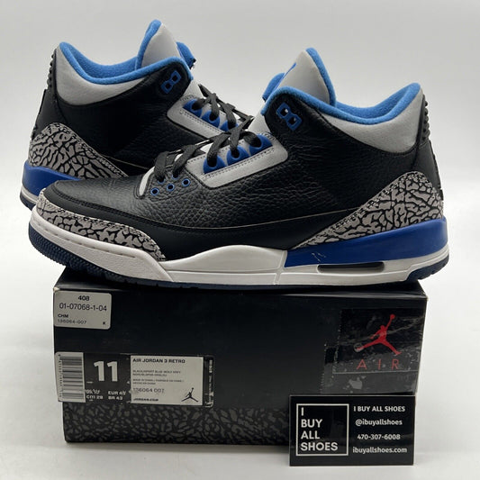 Size 11 - Air Jordan 3 Retro Sport Blue (136064-007)