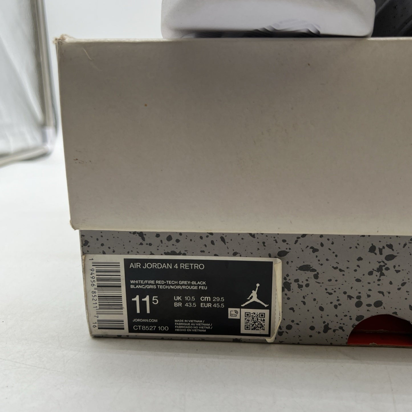 Size 11.5 - Air Jordan 4 Retro Mid White Oreo (CT8527-100)