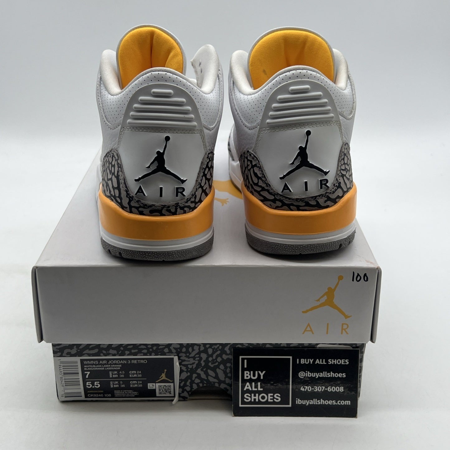 Size 7 - Air Jordan 3 Retro Laser Orange W (CK9246-108)