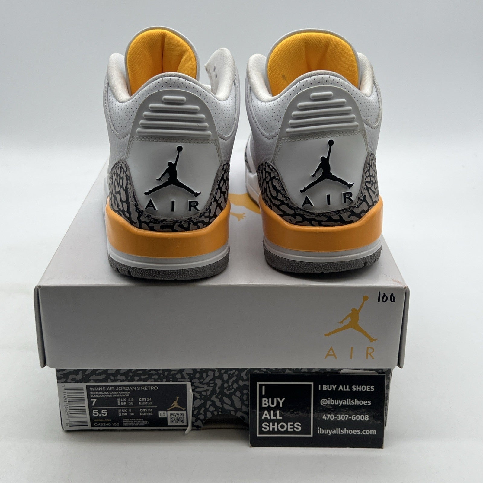 Size 7 - Air Jordan 3 Retro Laser Orange W (CK9246-108)