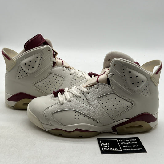 Size 10 - Air Jordan 6 Retro 2015 Maroon (384664-116)