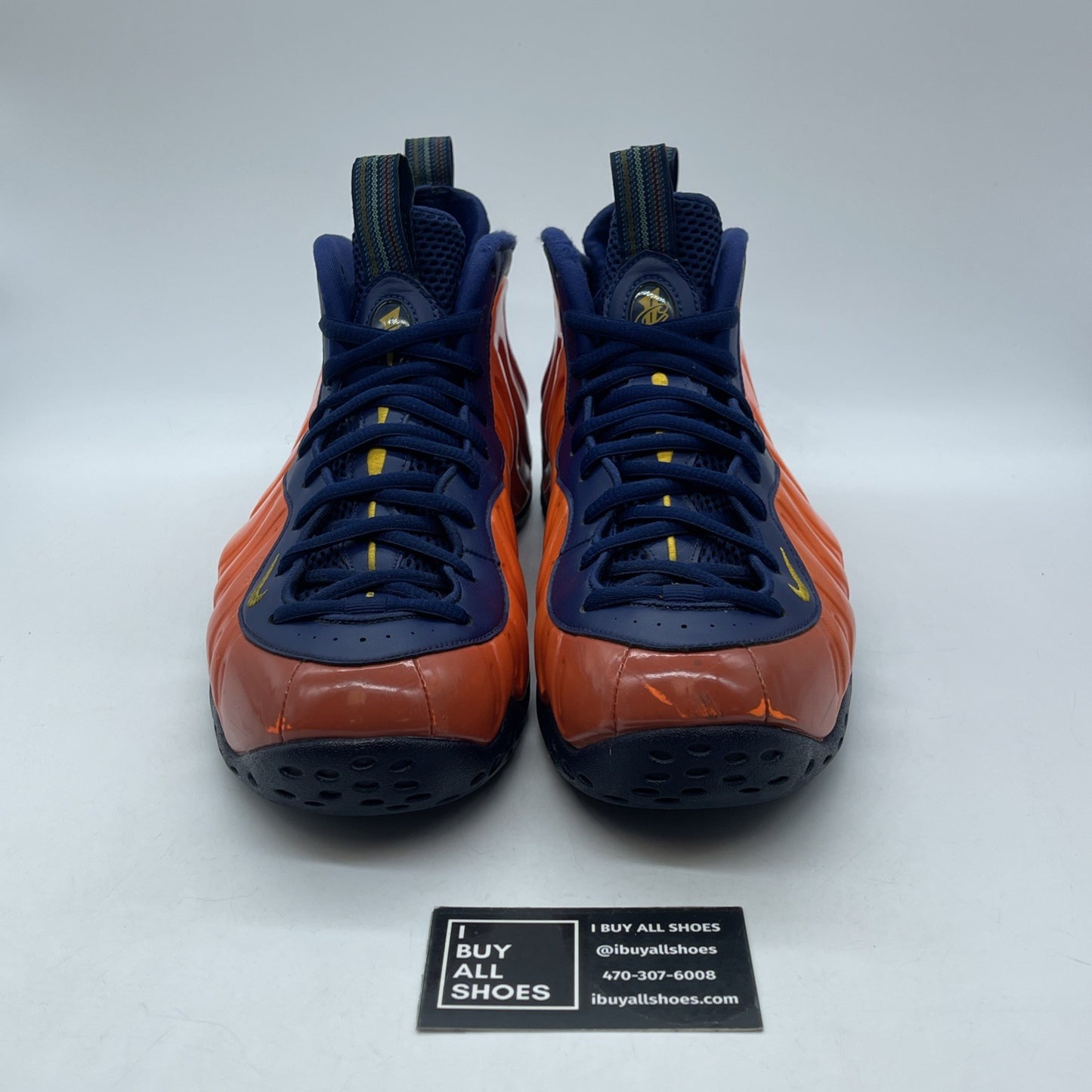 Size 11.5 - Nike Air Foamposite One Rugged Orange Blue Leather (CJ0303-400)