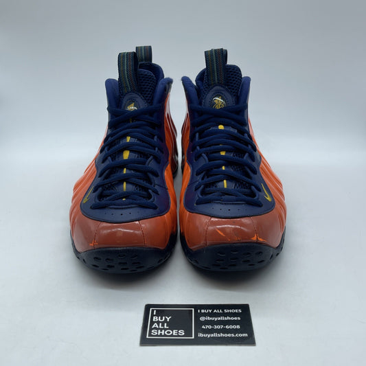 Size 11.5 - Nike Air Foamposite One Rugged Orange Blue Leather (CJ0303-400)