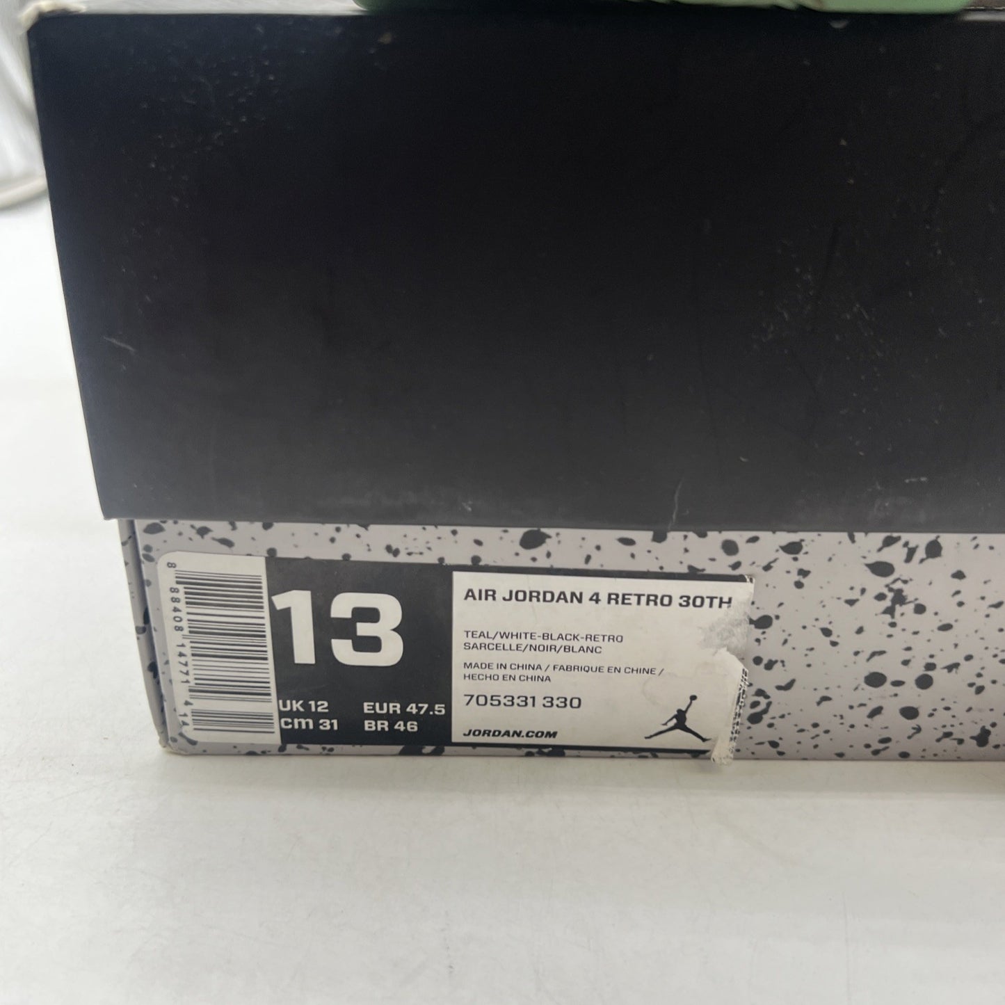 Size 13 - Air Jordan 4 Retro Teal (705331-330)