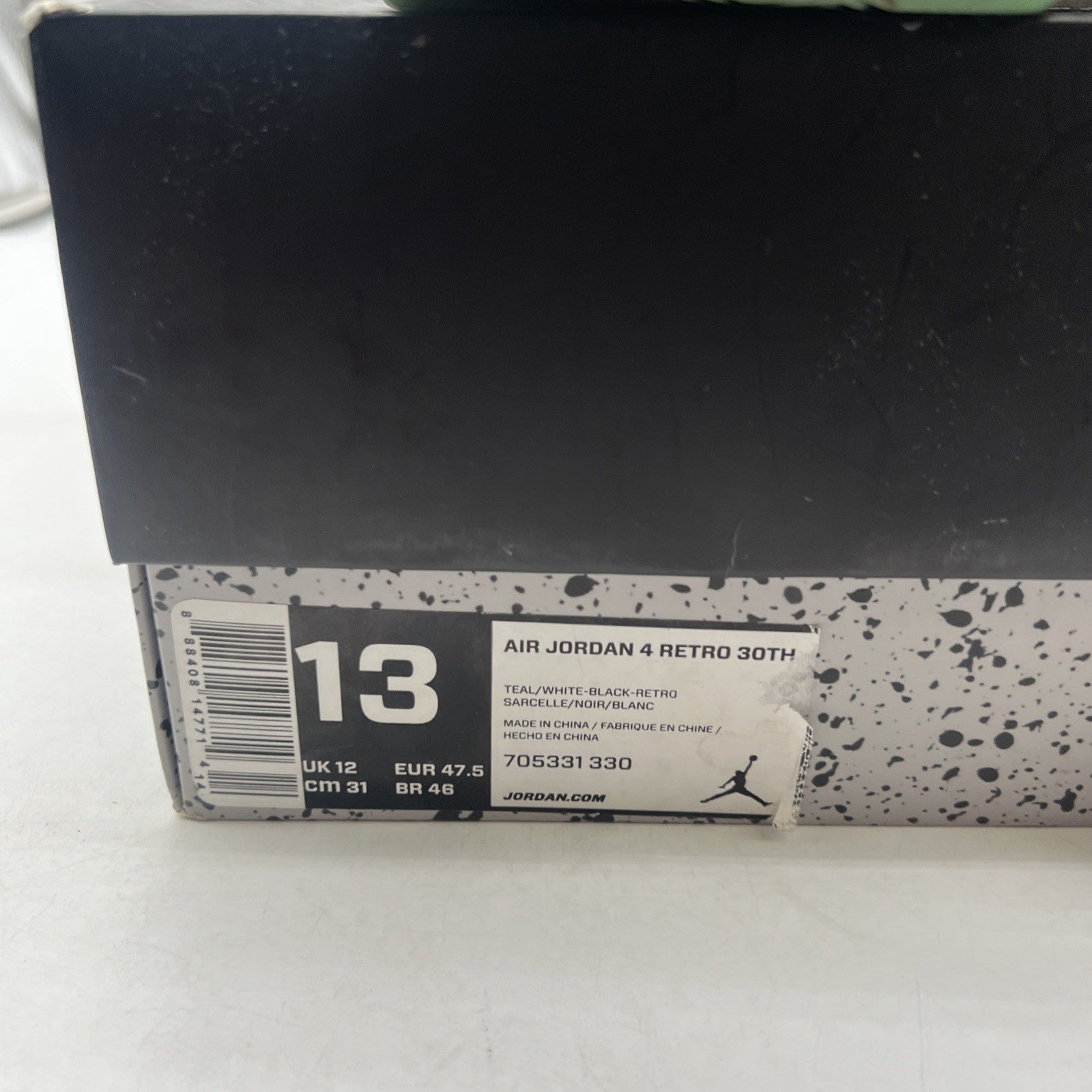 Size 13 - Air Jordan 4 Retro Teal (705331-330)