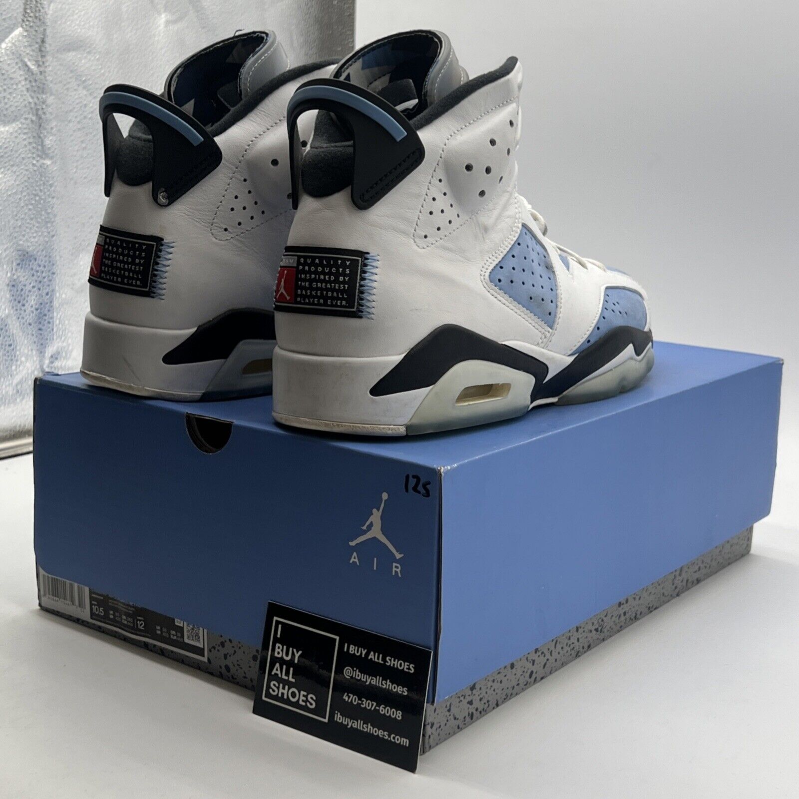 Size 10.5 - Air Jordan 6 Retro Mid UNC Home (CT8529-410)