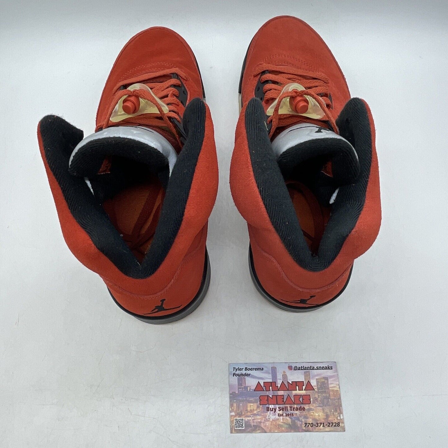 Size 12W - Air Jordan 5 Retro Dunk on Mars Orange Black Silver (DD9336-800)