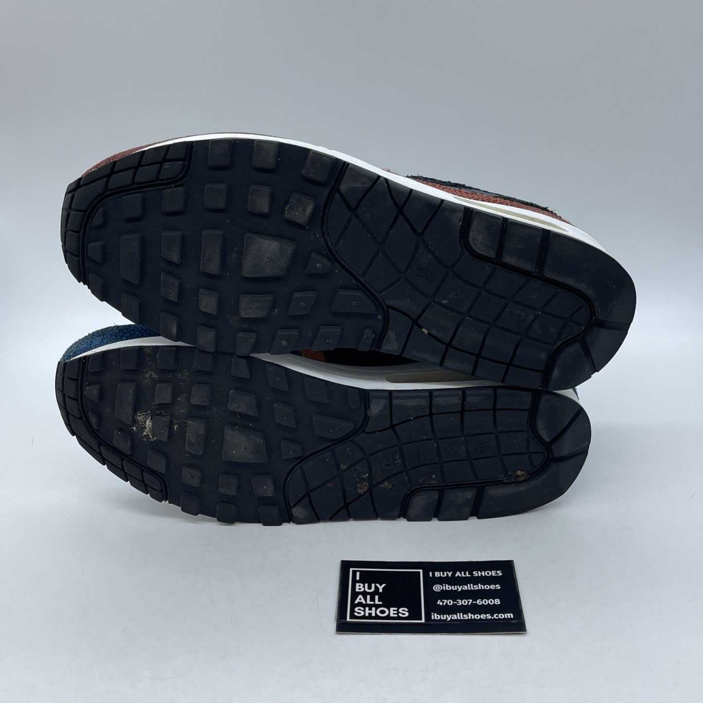 Size 9.5 - Nike De'Aaron Fox x Air Max 1 Swipa Black Blue Red (CJ9746-001)