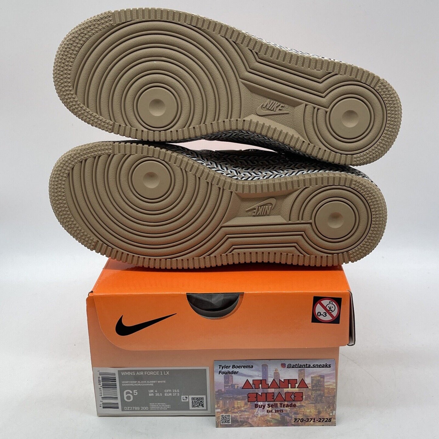 Size 6.5W - Nike Air Force 1 LX United in Victory - Hemp Brown (DZ2789-200)