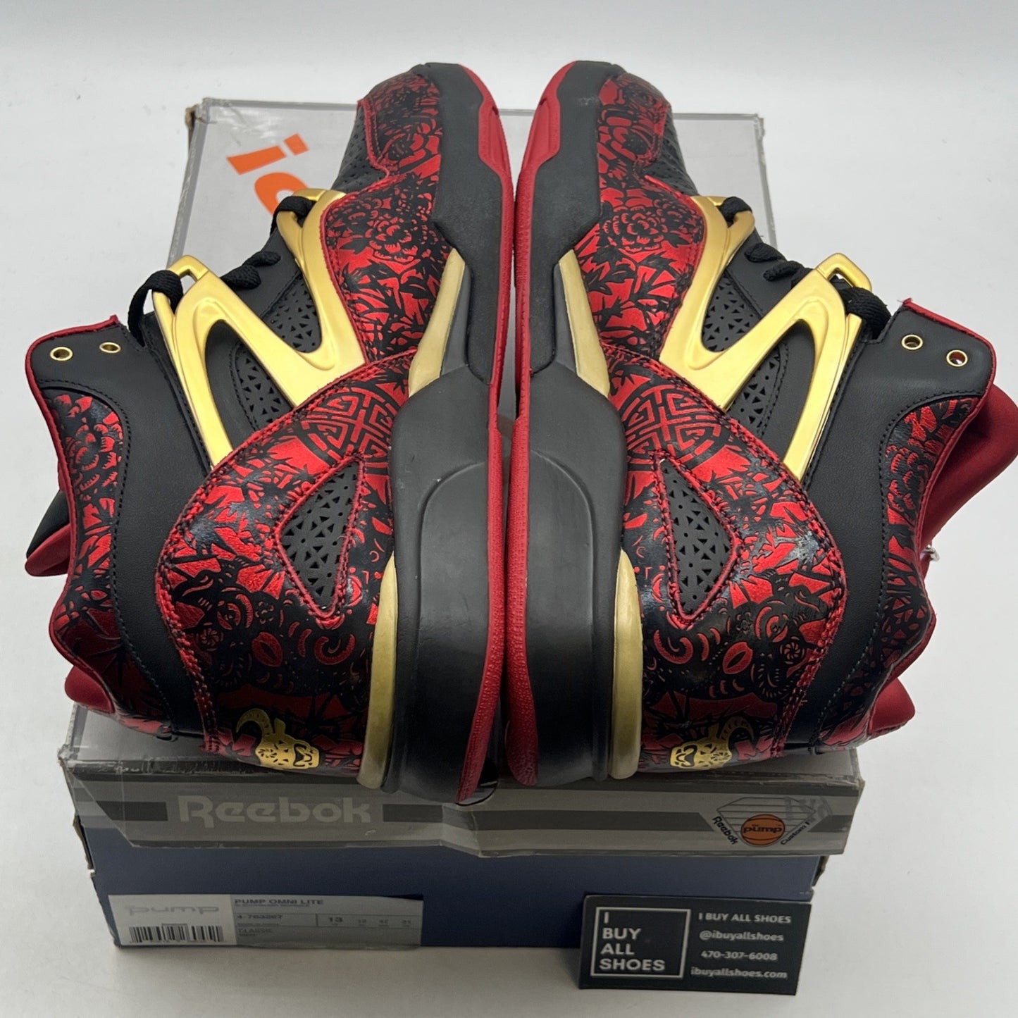 Size 13 - Reebok Pump Omni Lite Year of the Ox Edition Black (4-763267)