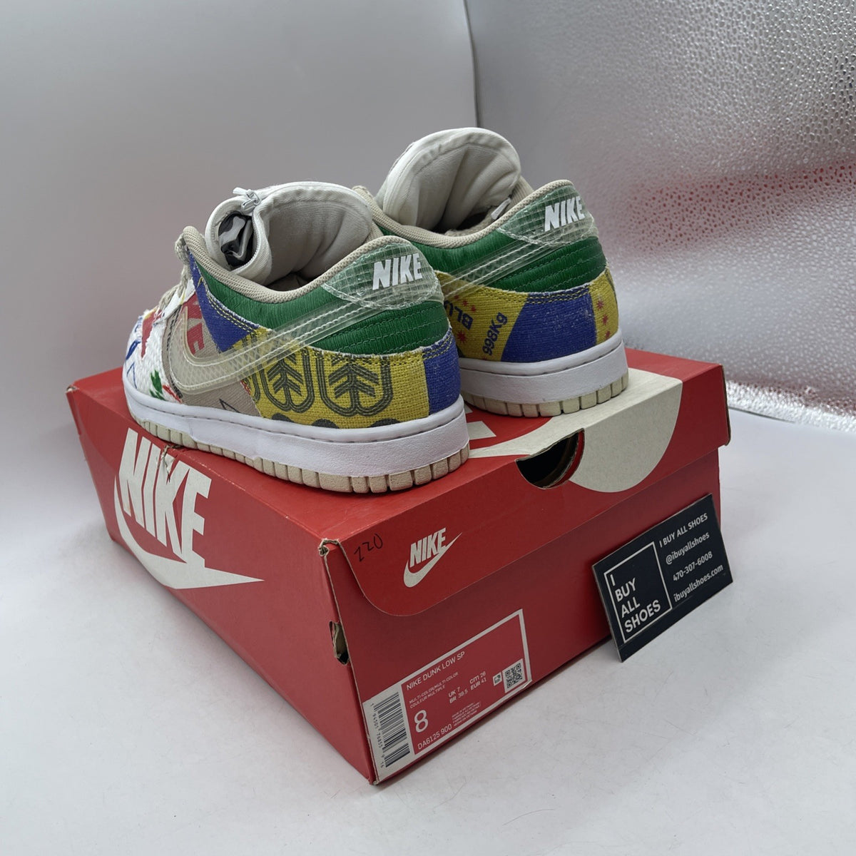 Size 8 - Nike Dunk Low City Market (DA6125-900)
