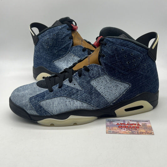 Size 14 - Air Jordan 6 Retro Washed Denim Black (CT5250-401)