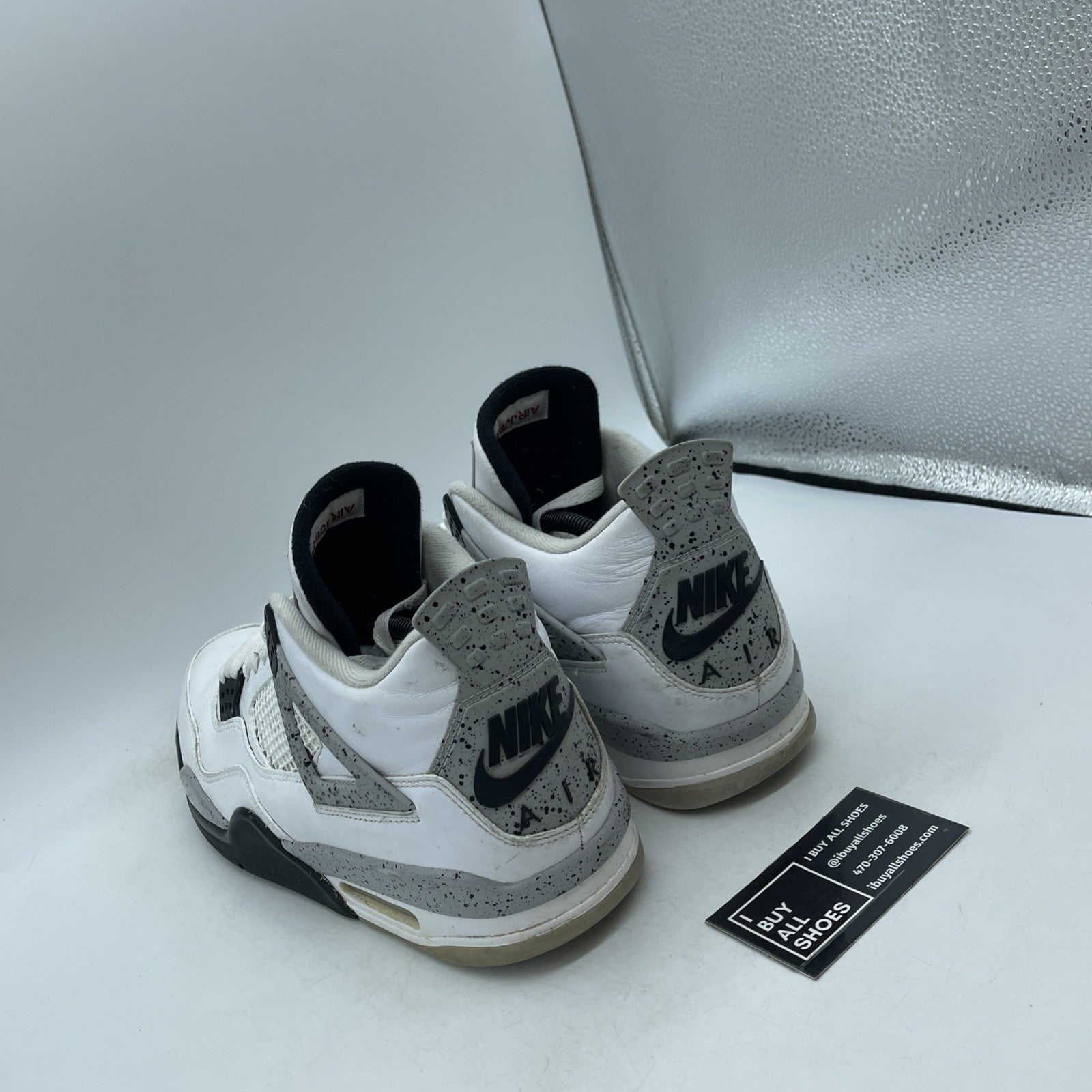 Size 12 - Air Jordan 4 Retro OG Mid White Cement (840606-192)