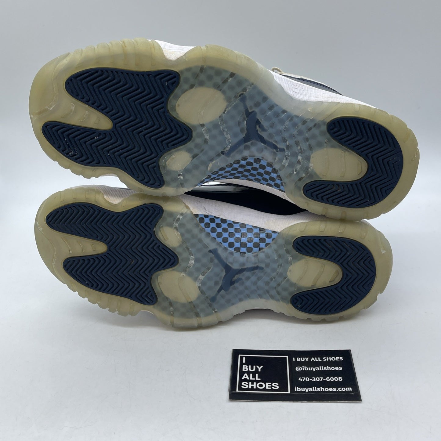 Size 8.5 - Jordan 11 Retro High Win Like '82 Blue White Leather (378037-123)
