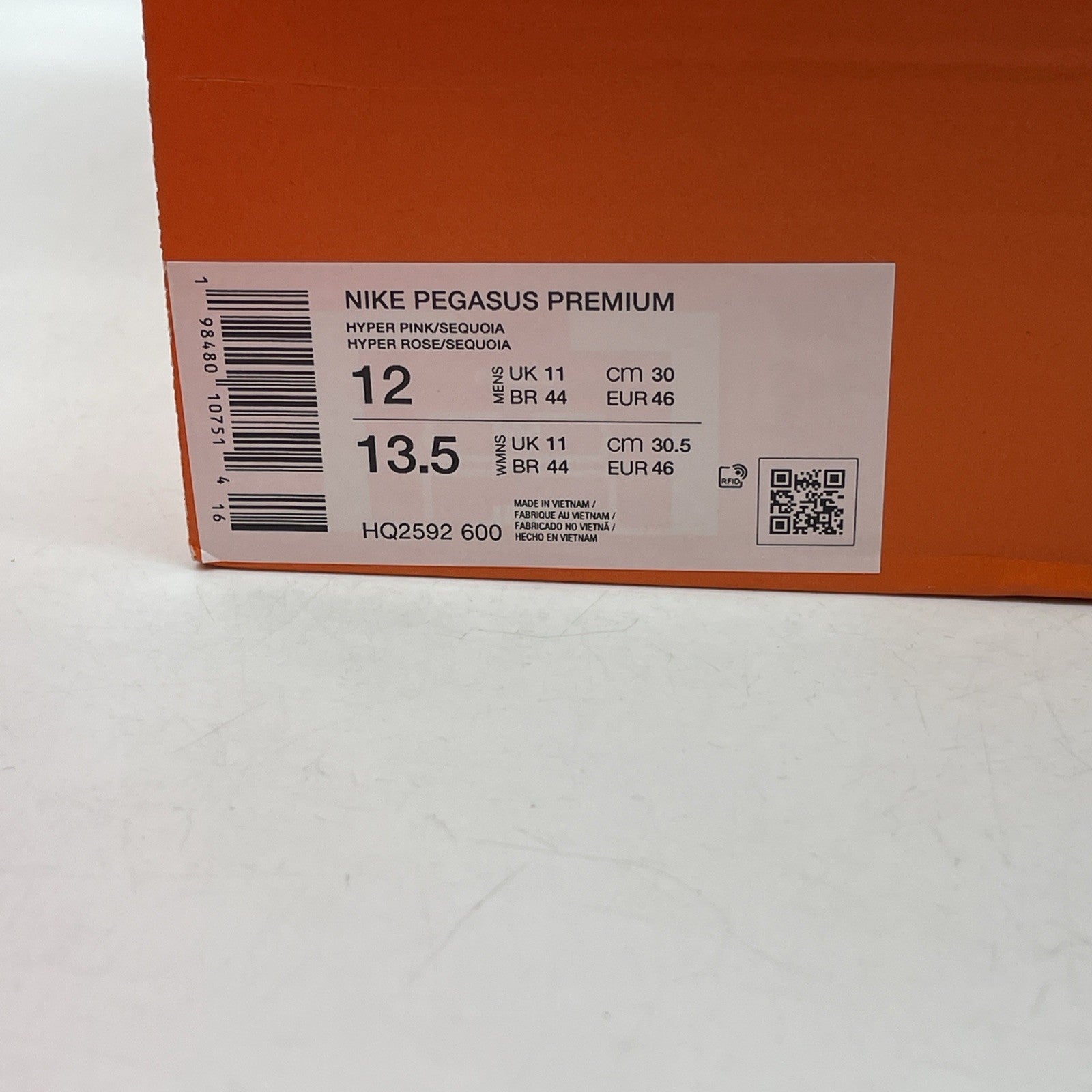 Size 12 - Nike Pegasus Premium Hyper Pink Black Suede Leather (HQ2592-600)