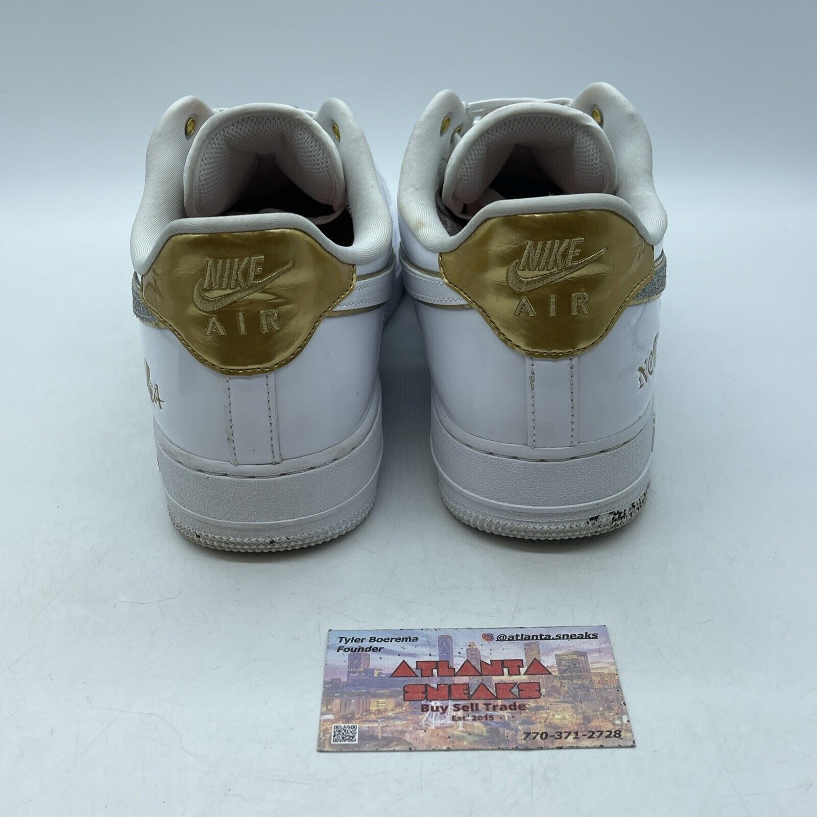 Size 11.5 - Nike Air Force 1 Low NOLA White Gold Leather (DZ5425-100)