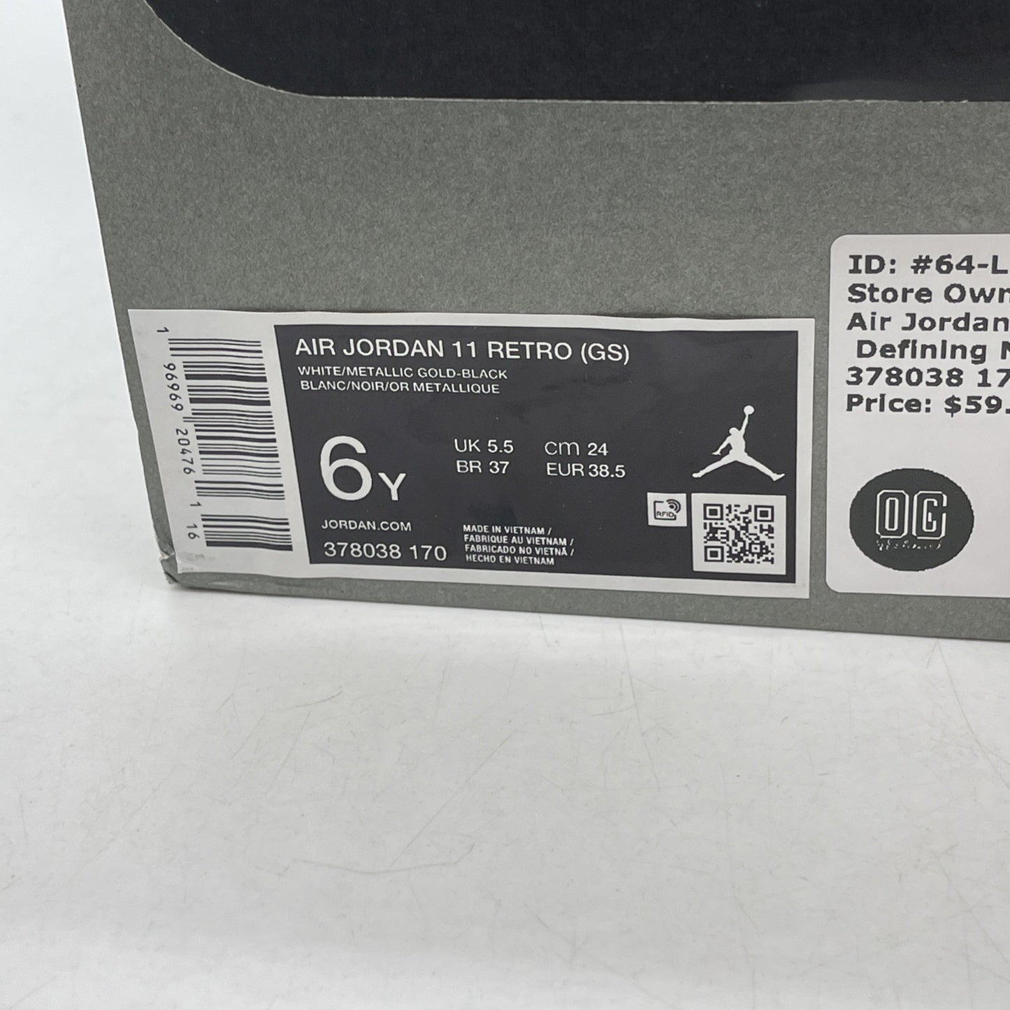 Size 6 - Air Jordan 11 Retro Mid Gratitude / Defining Moments (378038-170)