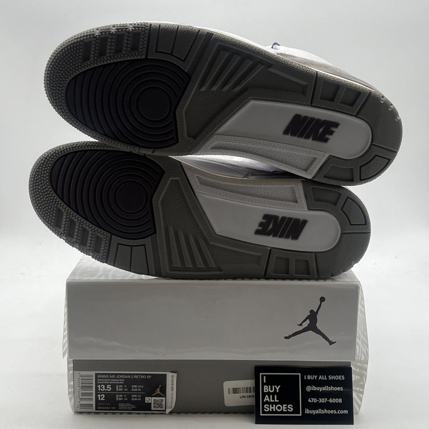 Size 13.5 - Jordan 3 Retro SP x A Ma Maniere Low Raised By Women W (DH3434-110)