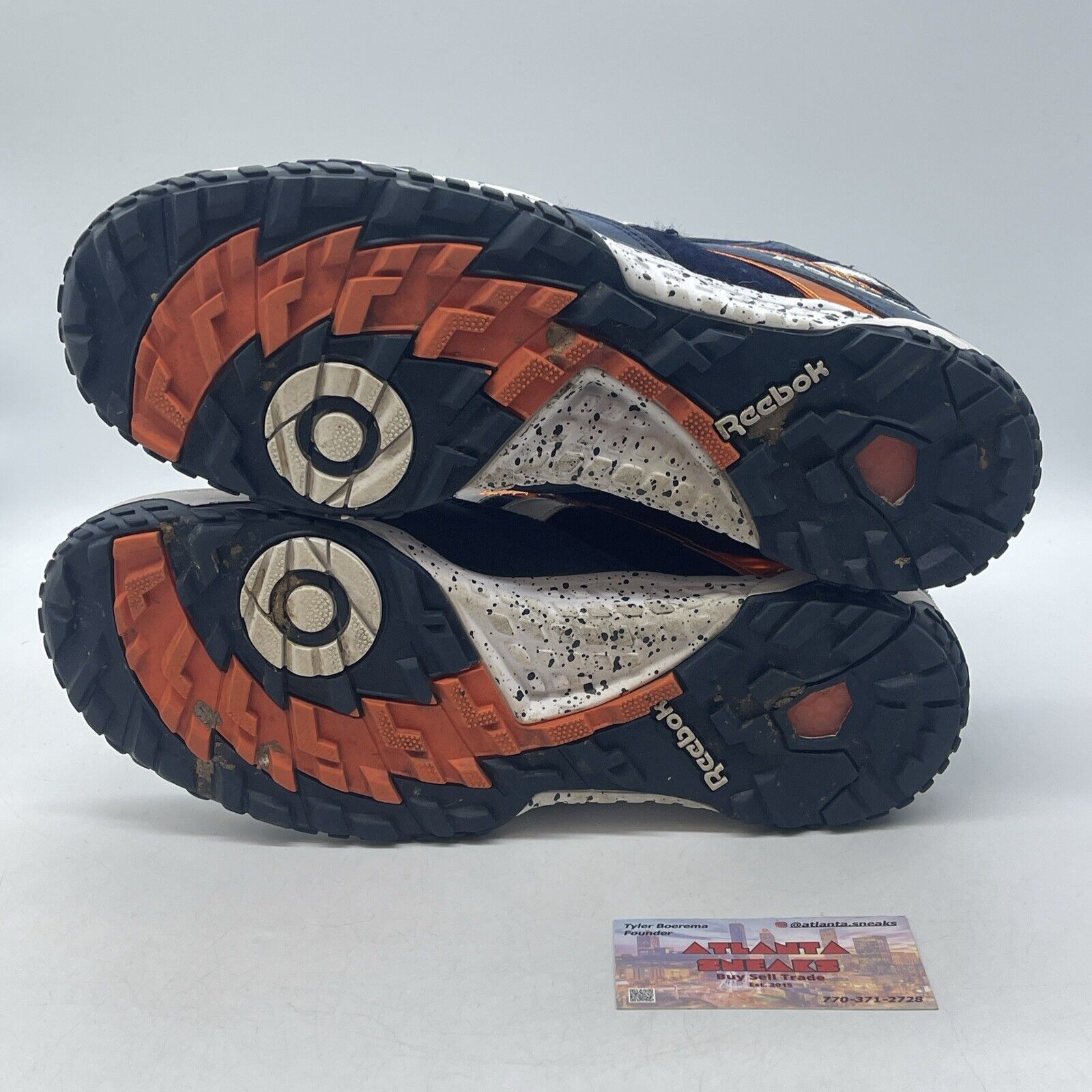 Size 11 - Reebok Scrimmage Mid Blue White Orange (V53286)