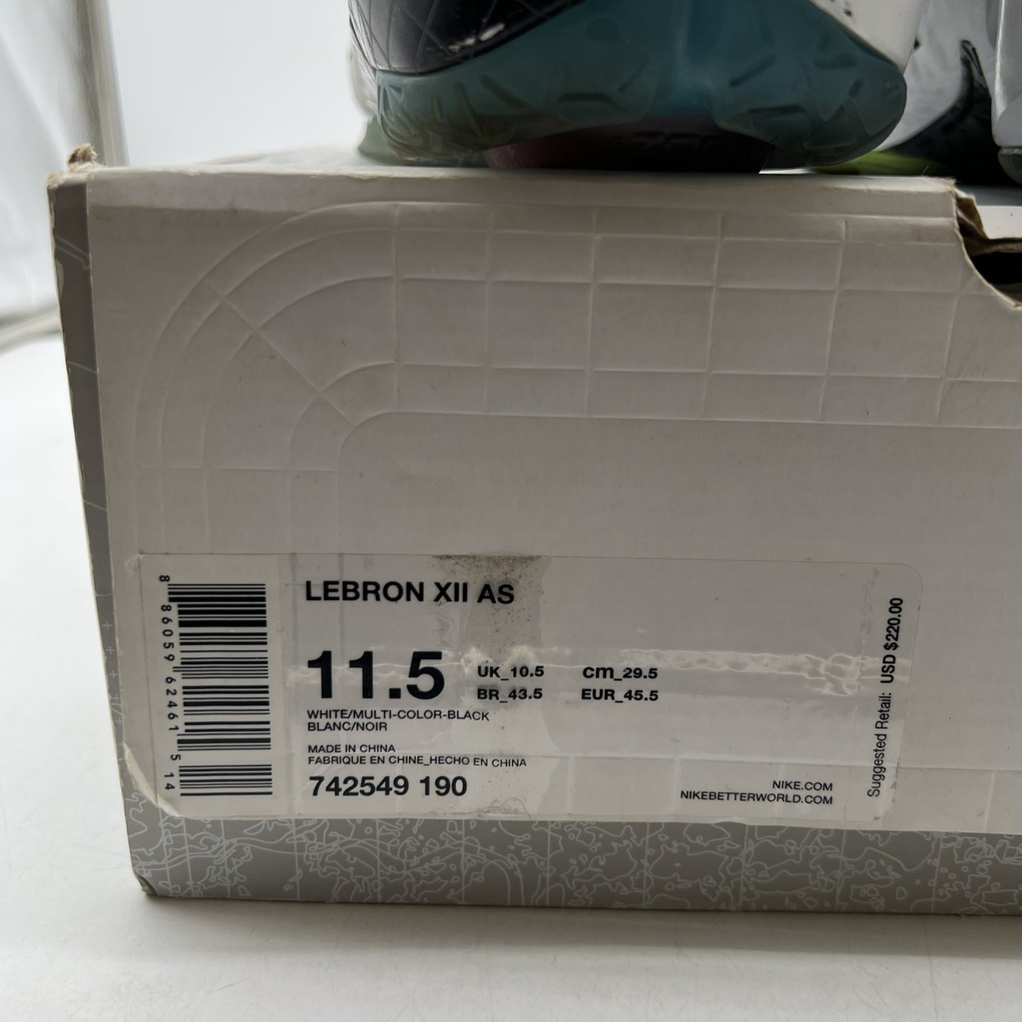 Size 11.5 - Nike LeBron 12 All Star (742549-190)