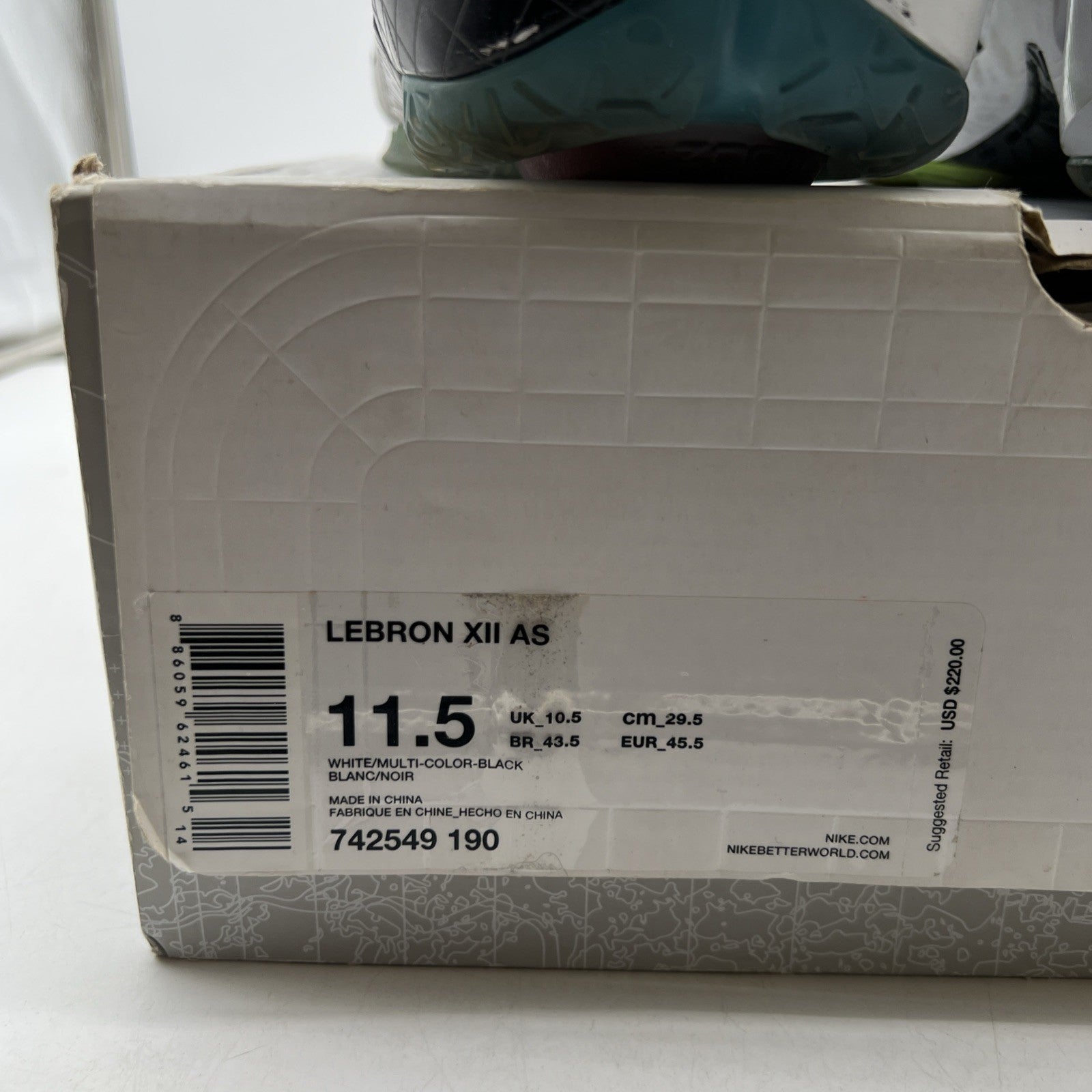 Size 11.5 - Nike LeBron 12 All Star (742549-190)