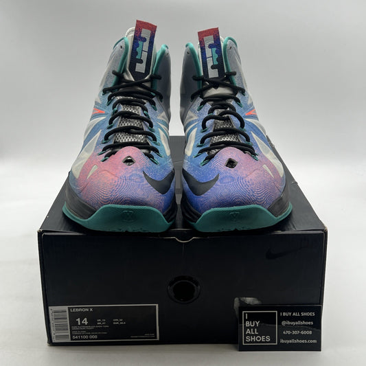 Size 14 - Nike LeBron 10 Pure Platinum (541100-008)