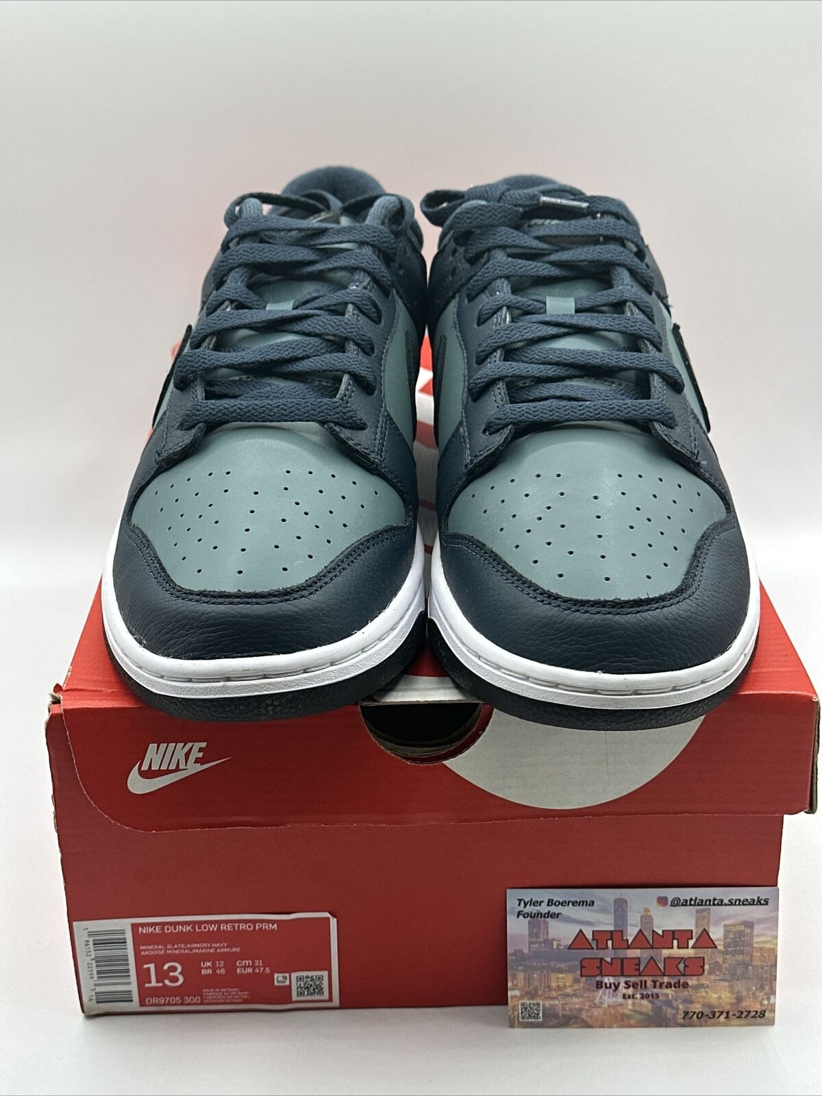 Nike Dunk Low Retro PRM / Armory Navy / Men’s Size 13 / DR9705 300