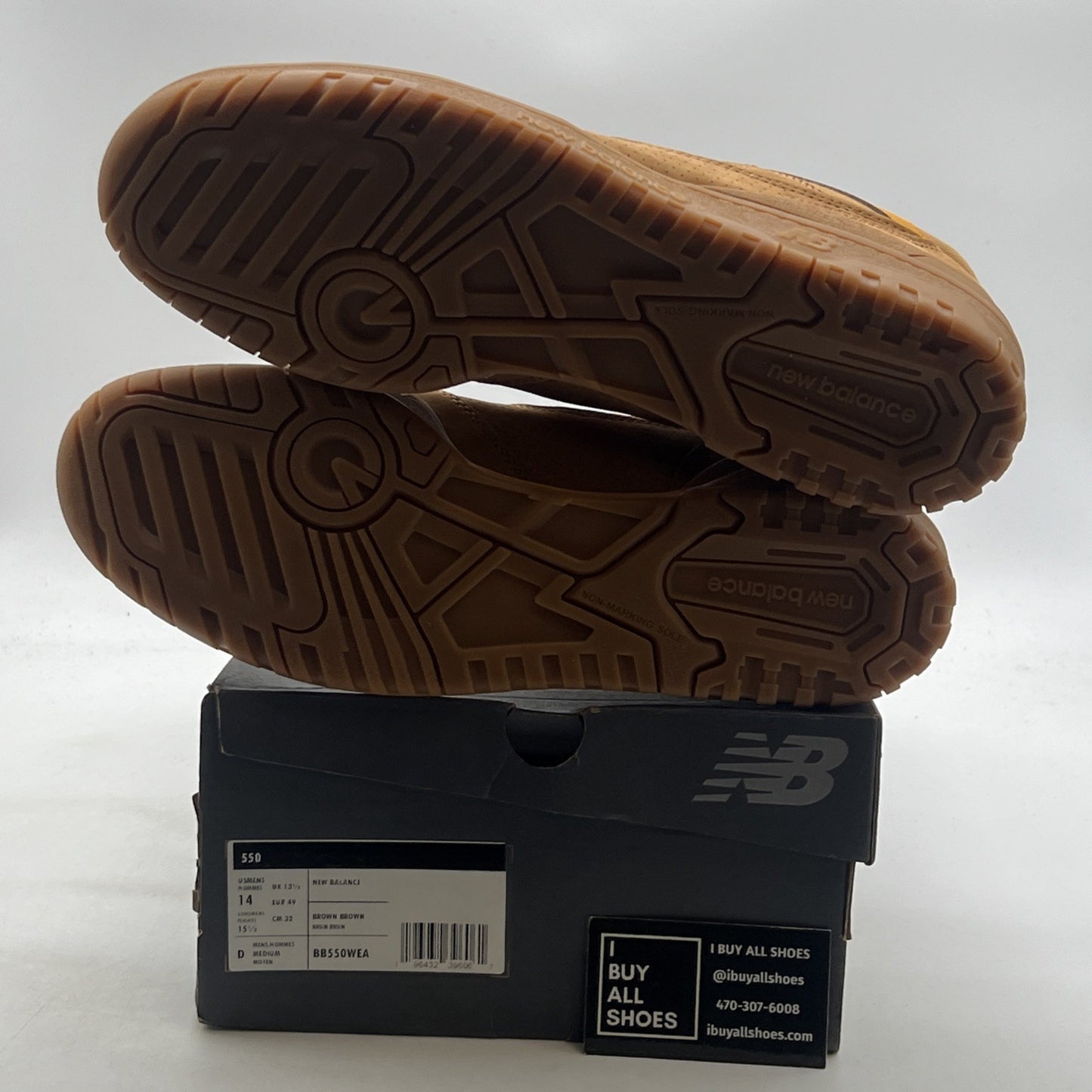 Size 14 - New Balance 550 Wheat (BB550WEA)