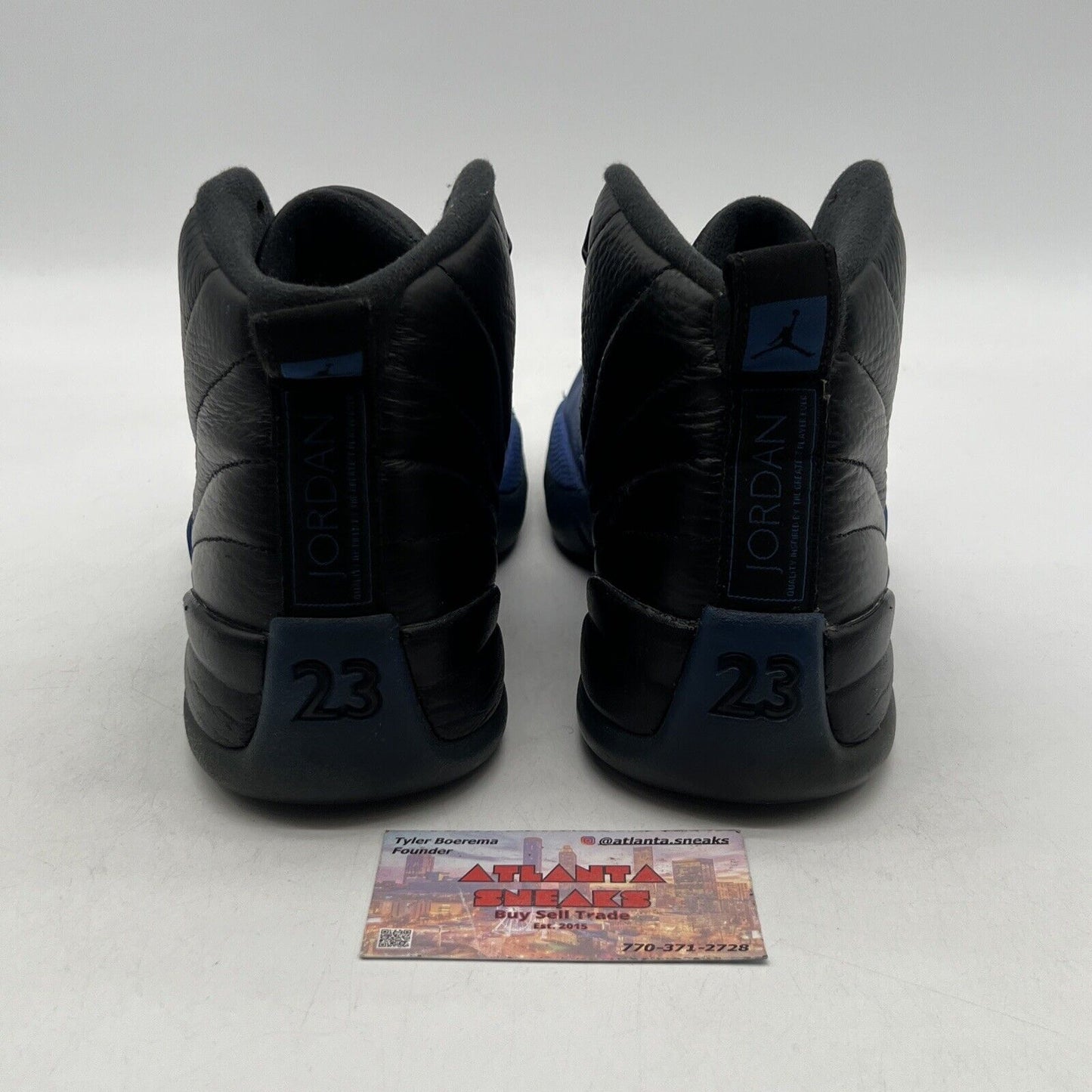 Size 9 - Air Jordan 12 Retro Game Royal Black Blue Leather (130690-014)