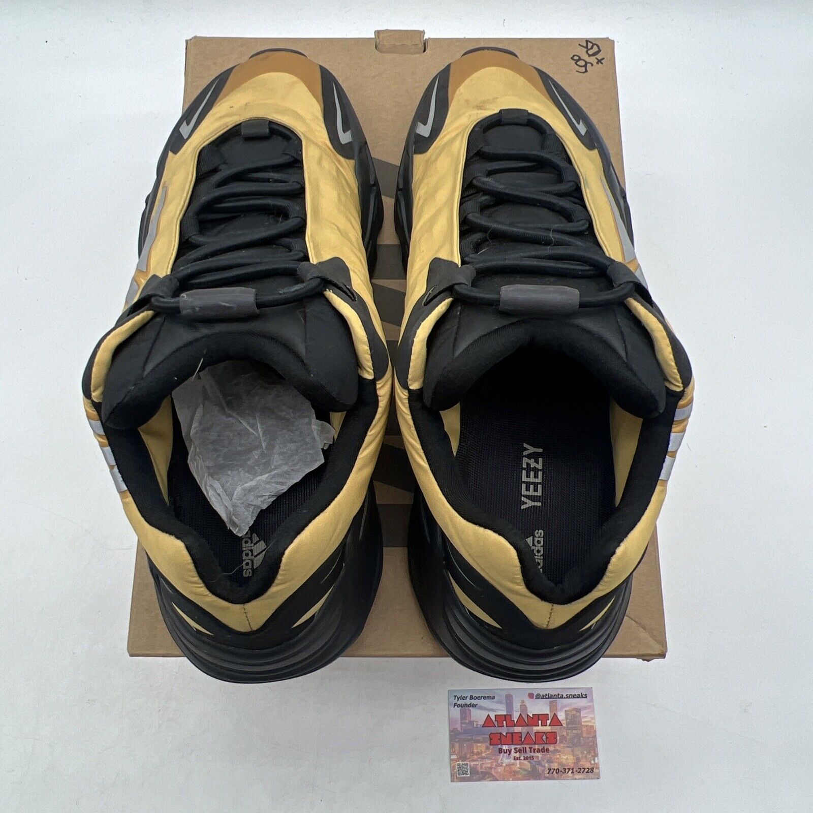 Size 10 - adidas Yeezy Boost 700 MNVN Honey Flux Black (GZ0717)