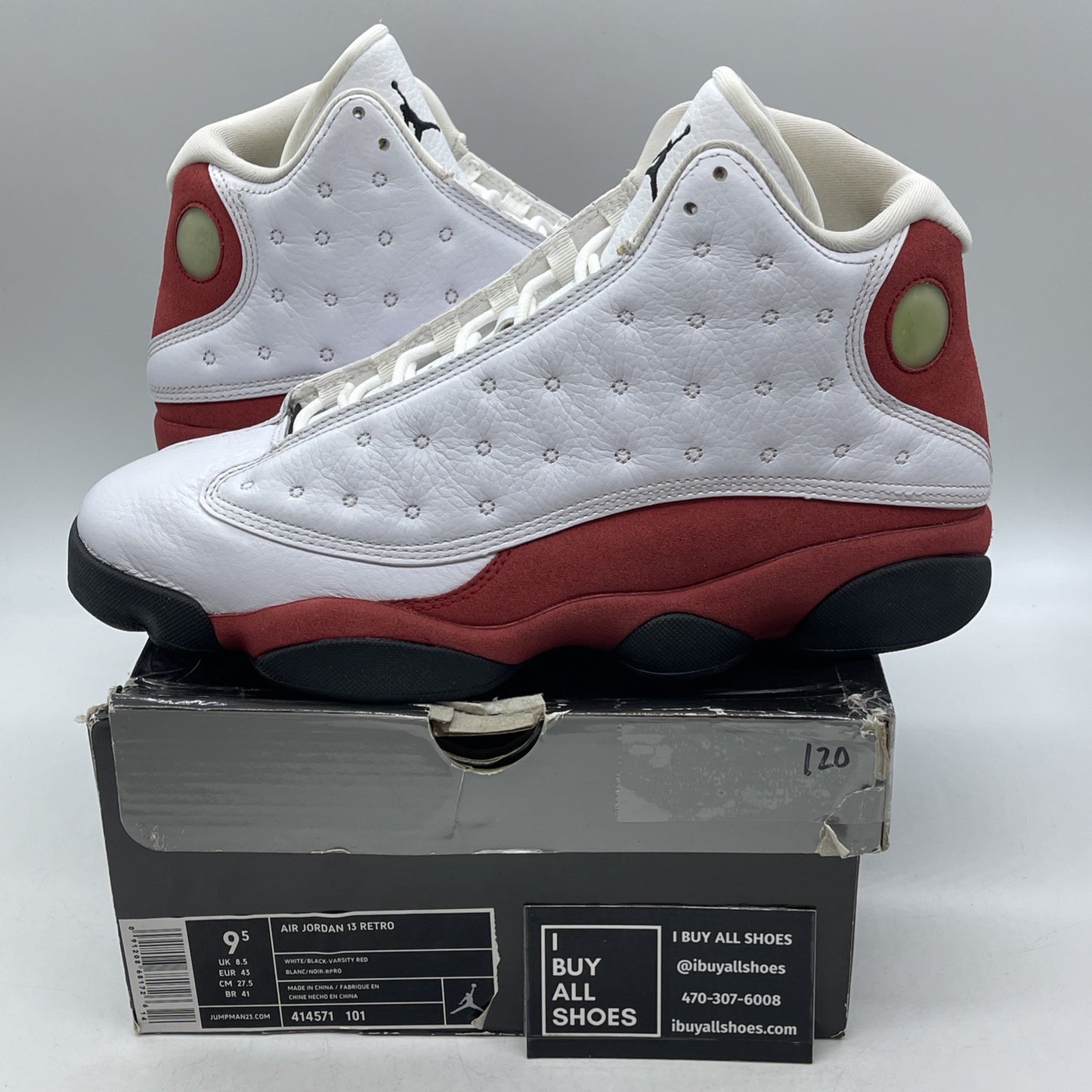 Size 9.5 - Air Jordan 13 Retro 2010 Cherry (414571-101)