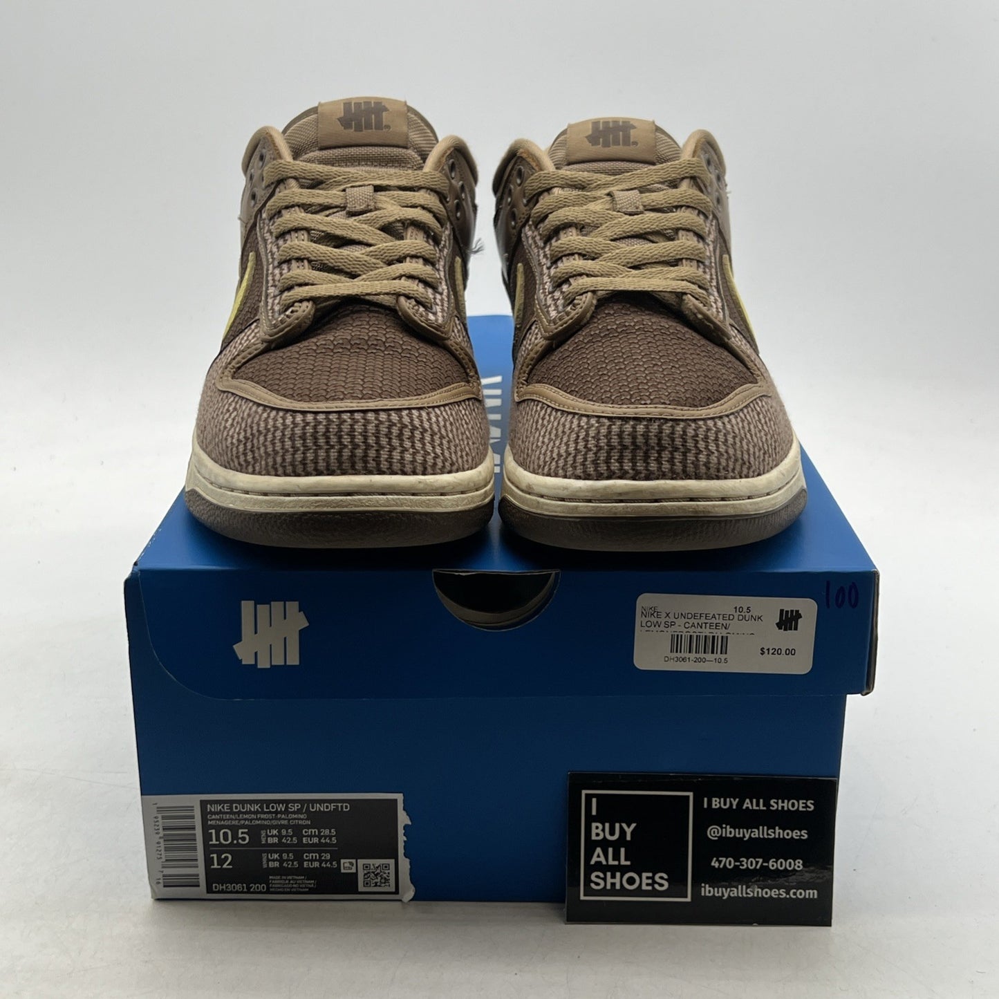 Size 10.5 - Nike Undefeated x Dunk SP Low Canteen (DH3061-200)