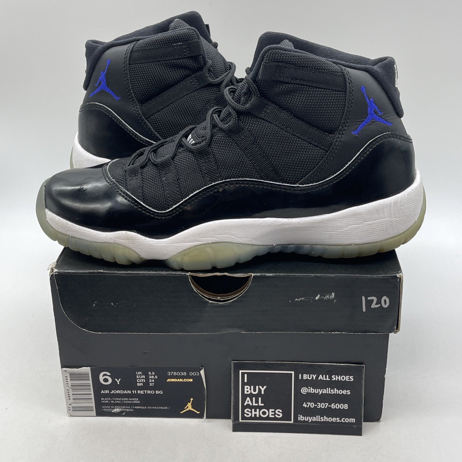 Size 6Y - Air Jordan 11 Retro High Space Jam (378038-003)