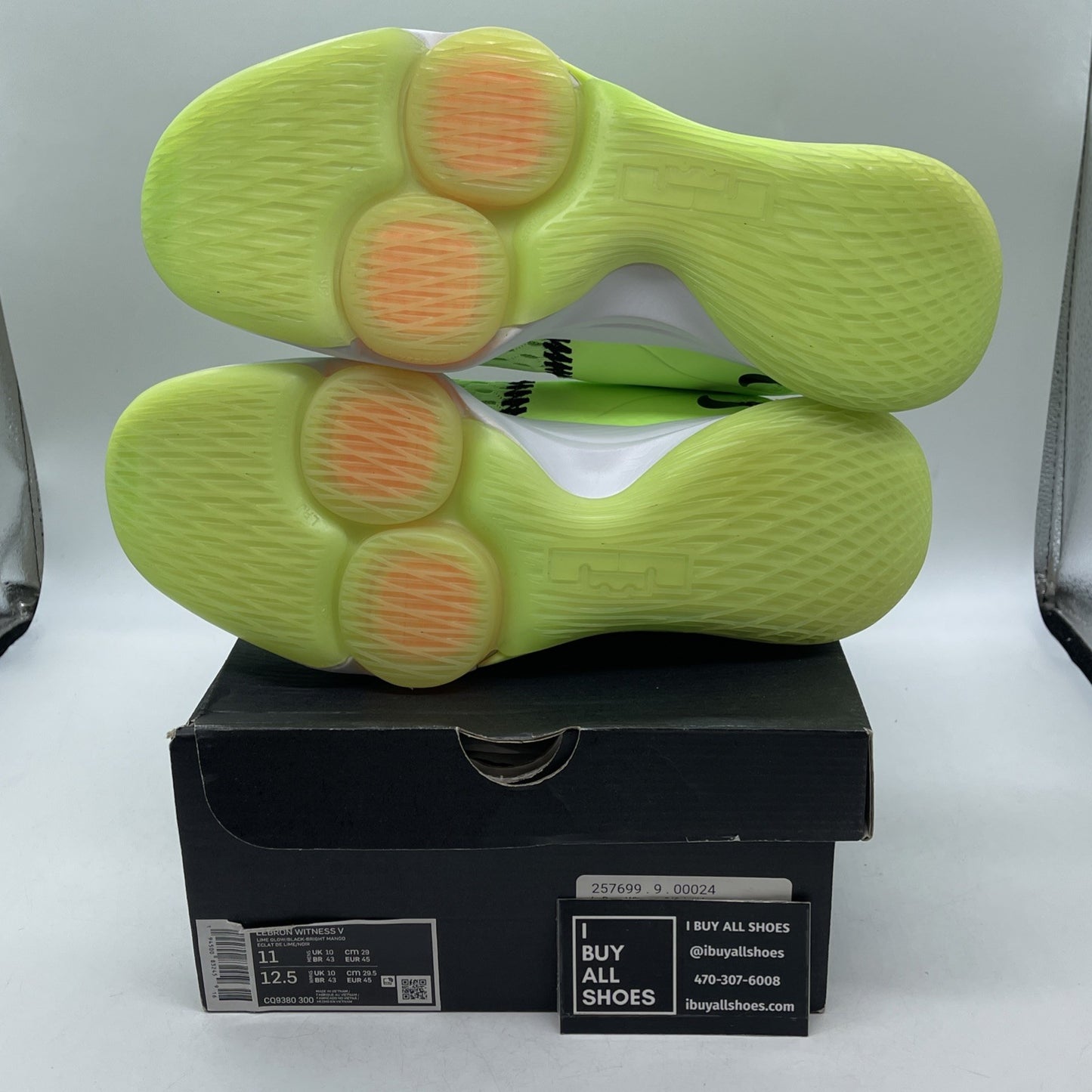 Size 11 - Nike LeBron Witness 5 Grinch (CQ9380-300)