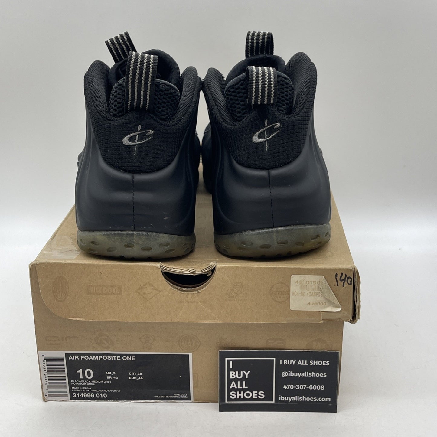 Size 10 - Nike Air Foamposite One Stealth (314996-010)