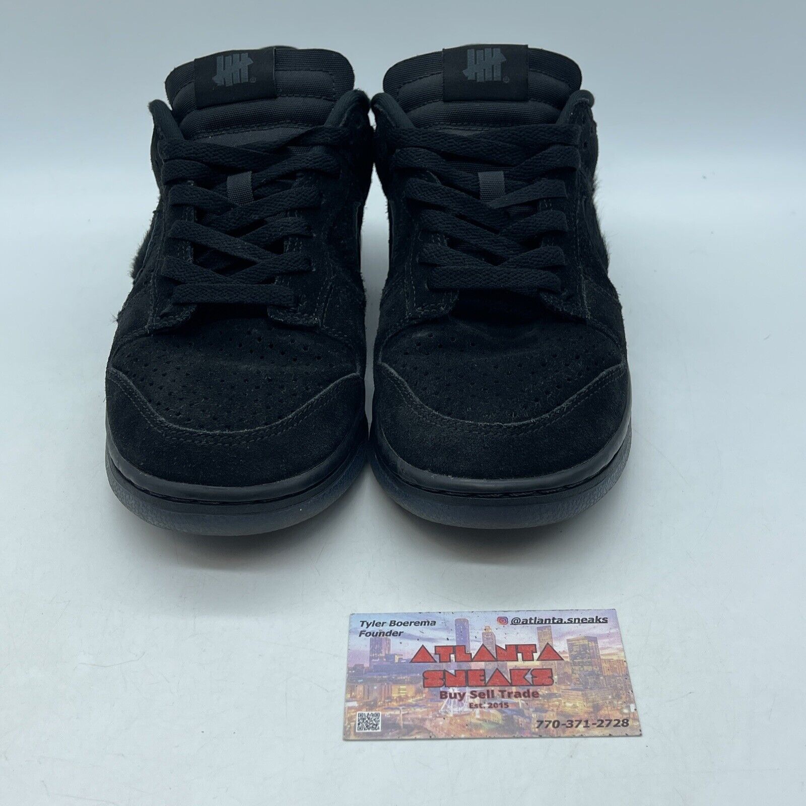 Size 8 - Nike Dunk Low x Undefeated Dunk Vs AF1 2021 Black Suede (DO9329-001)