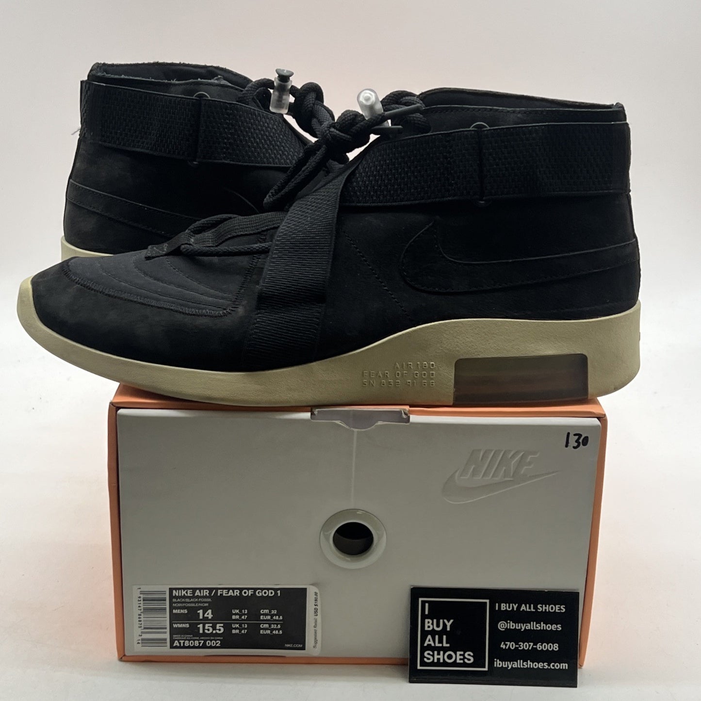 Size 14 - Nike Air Fear Of God Raid Black (AT8087-002)