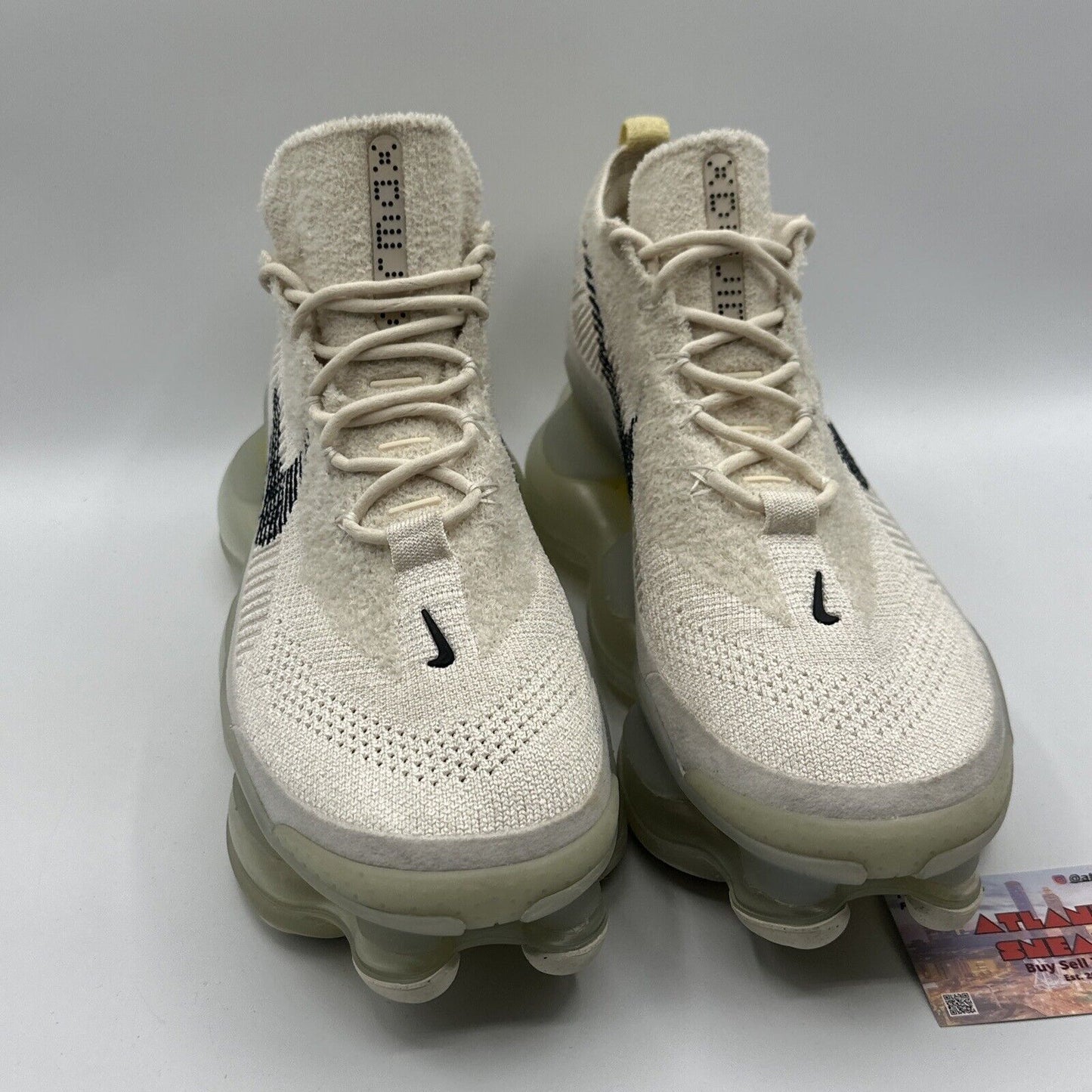 Size 12 - Nike Air Max Scorpion FK Low Lemon Wash White Yellow Fuzzy Big Bubble