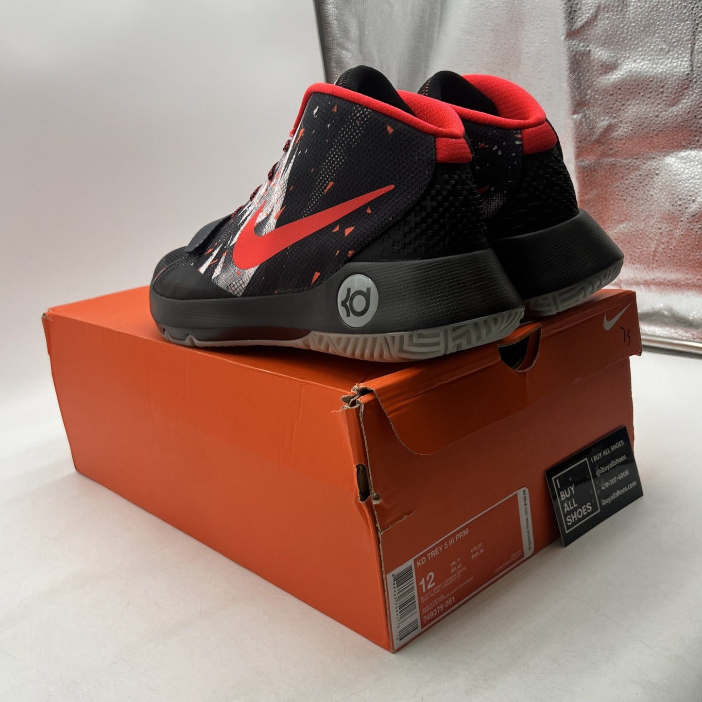 Size 12 - Nike KD Trey 5 III PRM Bright Crimson (749379-061)