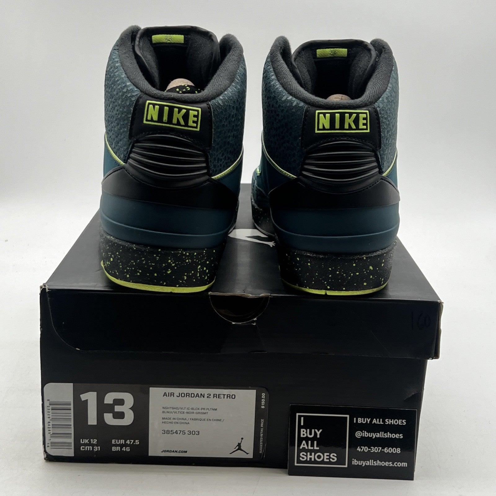 Size 13 - Air Jordan 2 Retro Nightshade (385475-303)