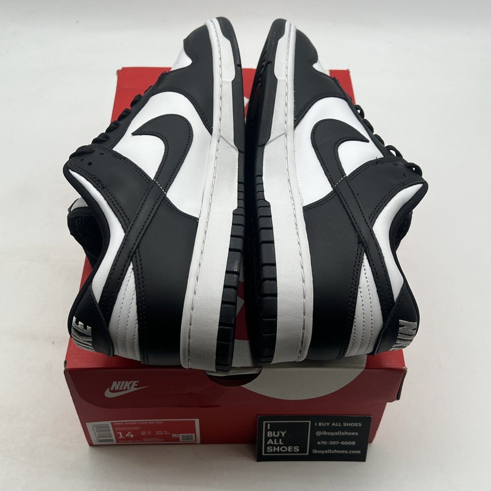 Size 14 - Nike Dunk Low Black White (DD1391-100)